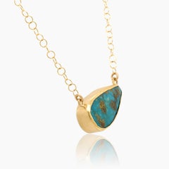 Persian Turquoise Gold Necklace