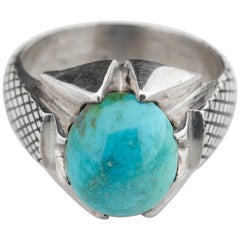 Bague en turquoise de Perse