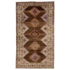 Tappeto persiano Varamin piccolo CIRCA 1910 - Lana Marrone Avorio Purpel 74069