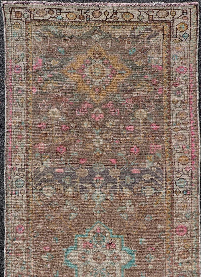 Persischer Vintage Hamadan-Läufer aus Persien  3' 5 x 9' 9 (Malayer) im Angebot