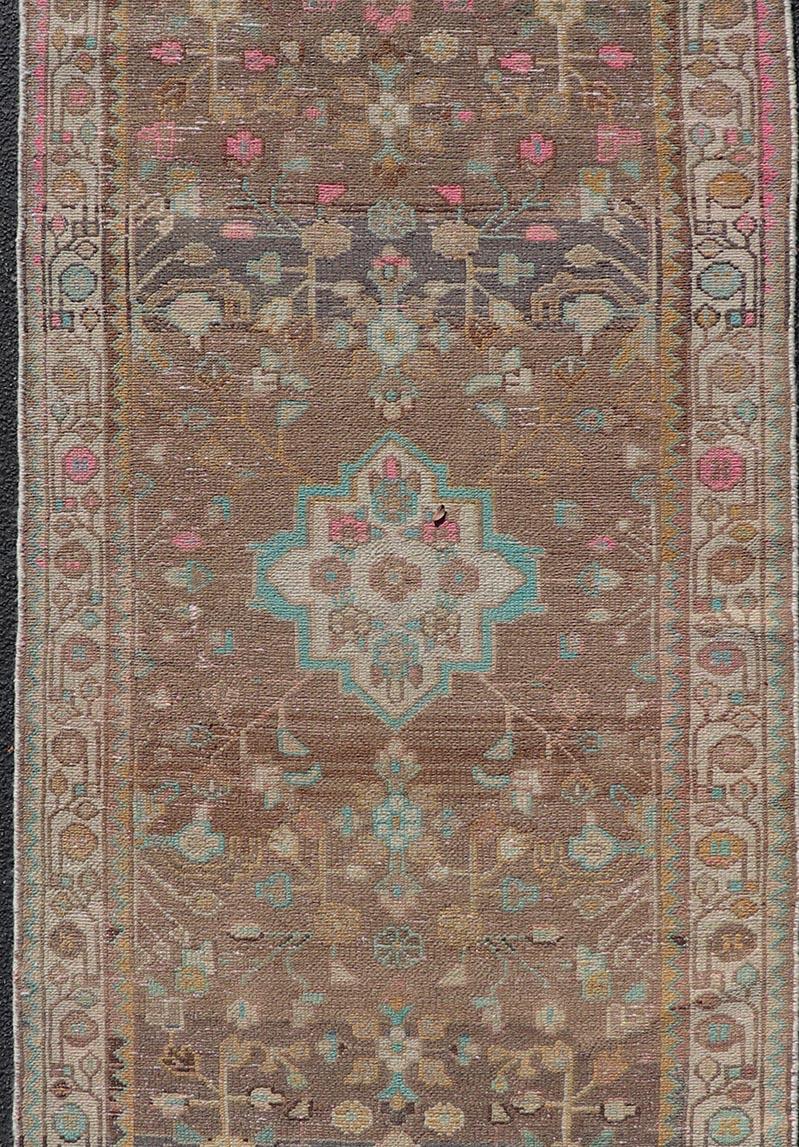Persischer Vintage Hamadan-Läufer aus Persien  3' 5 x 9' 9 (Handgeknüpft) im Angebot
