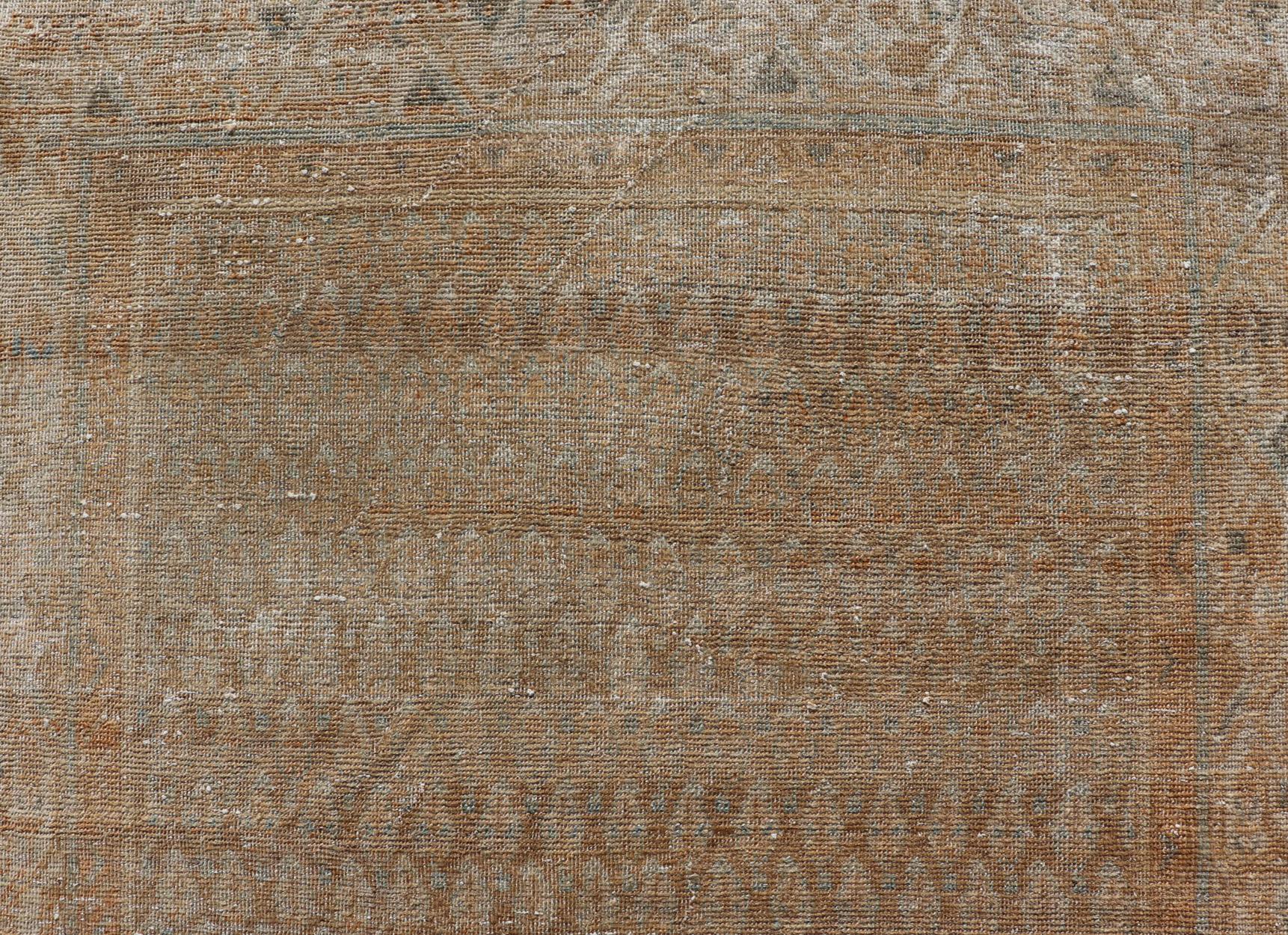 Traves de Mesa Persa Vintage Hamedan con Diseño Tribal Paisley Sub-Geométrico en venta 6