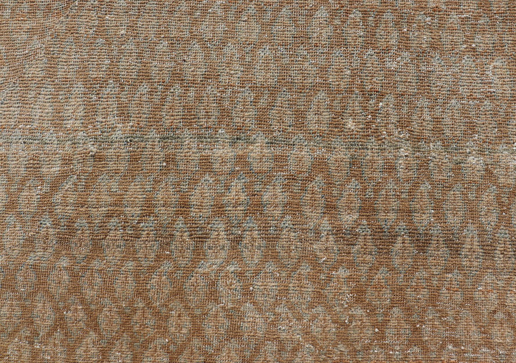 Traves de Mesa Persa Vintage Hamedan con Diseño Tribal Paisley Sub-Geométrico Malayer en venta