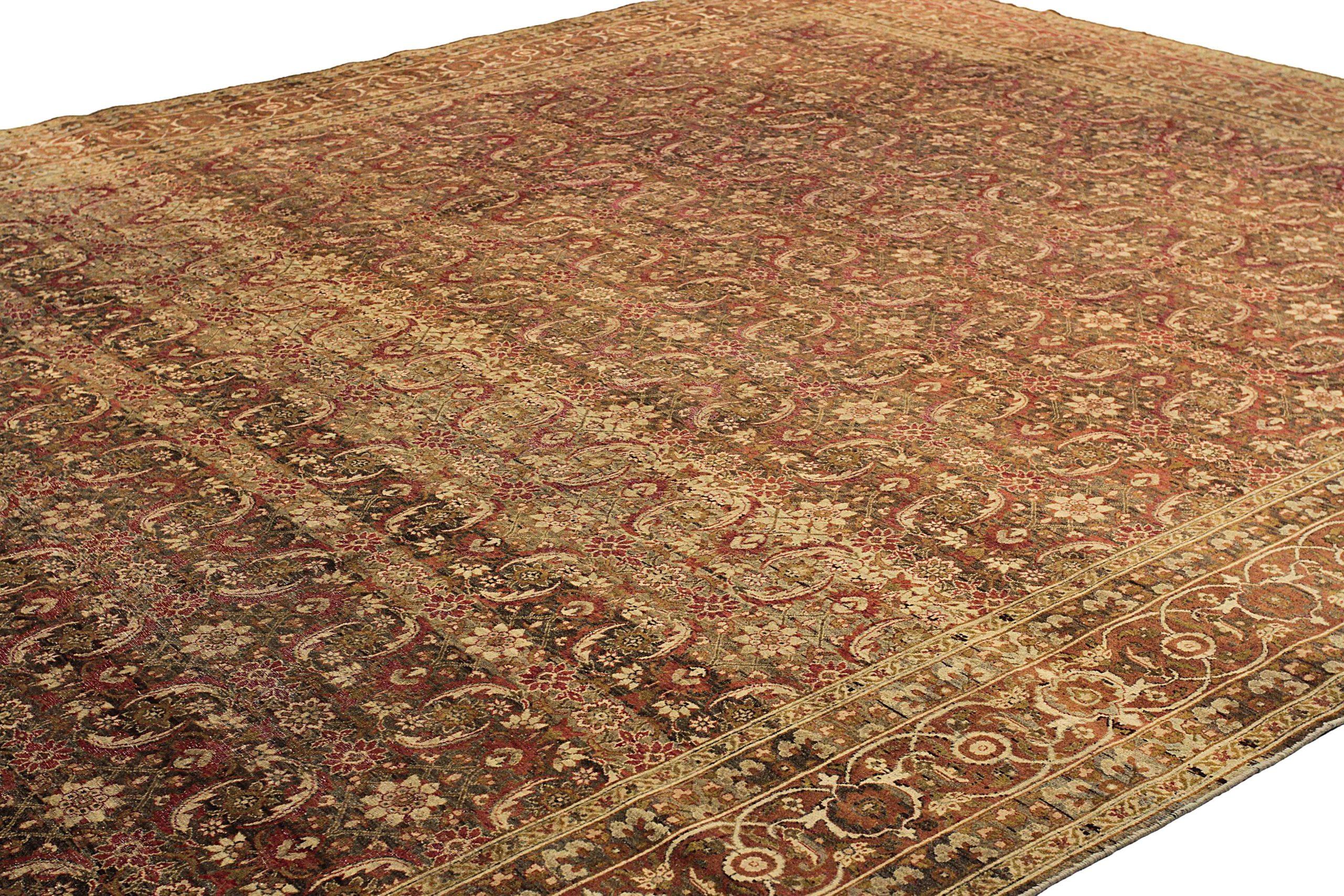 Persische Yazd-Teppiche - 13688 (Asiatisch) im Angebot
