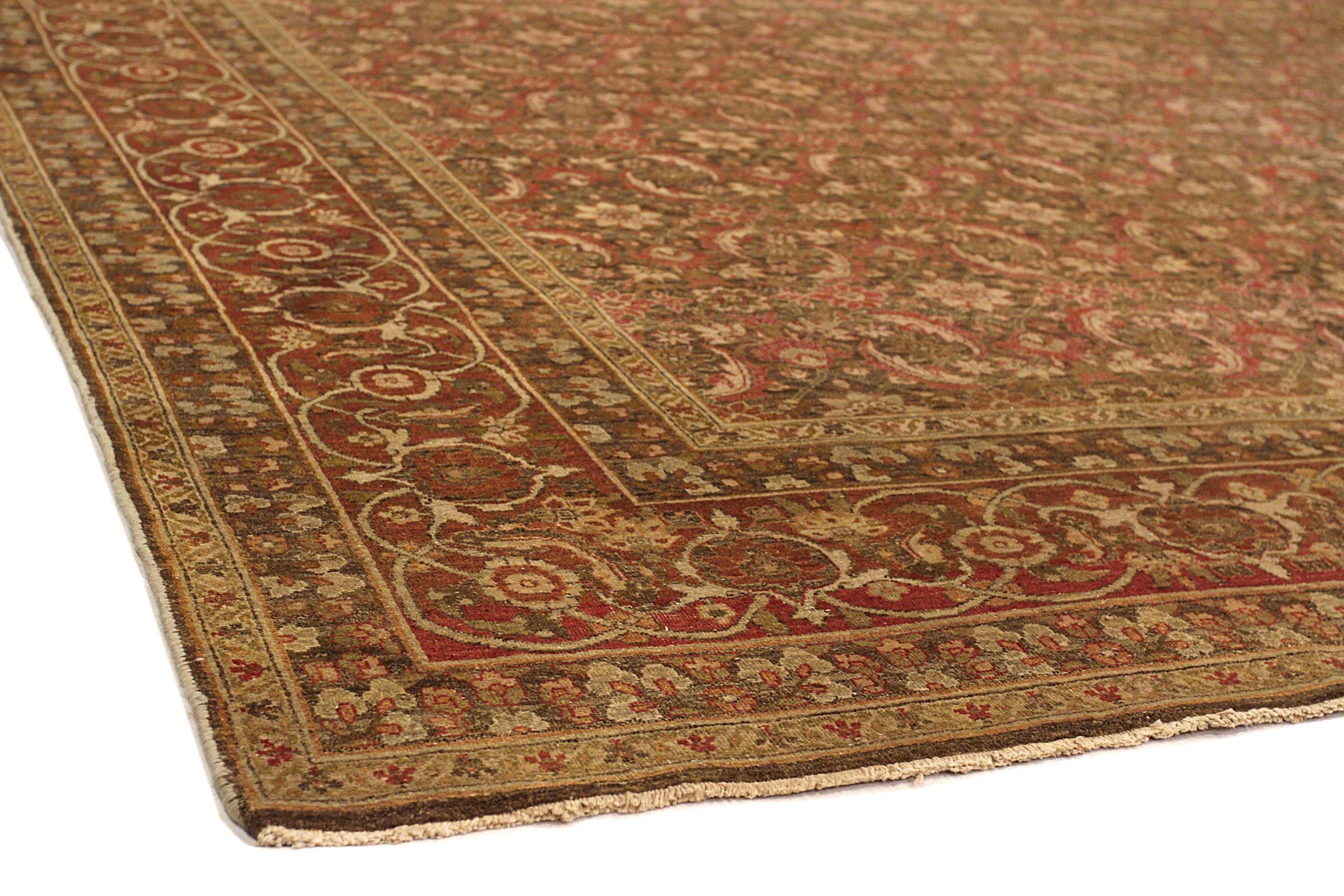 Persische Yazd-Teppiche - 13688 im Zustand „Hervorragend“ im Angebot in Dallas, TX