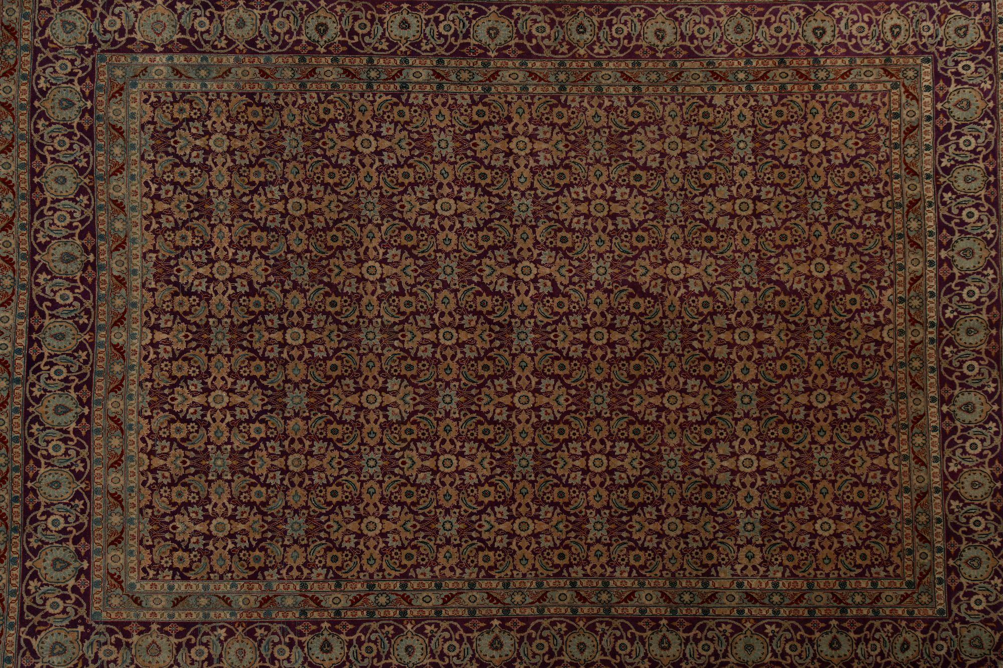 Tappeti persiani Yazd - Lana rosso giallo - 97441 In condizioni ottime in vendita a Dallas, TX