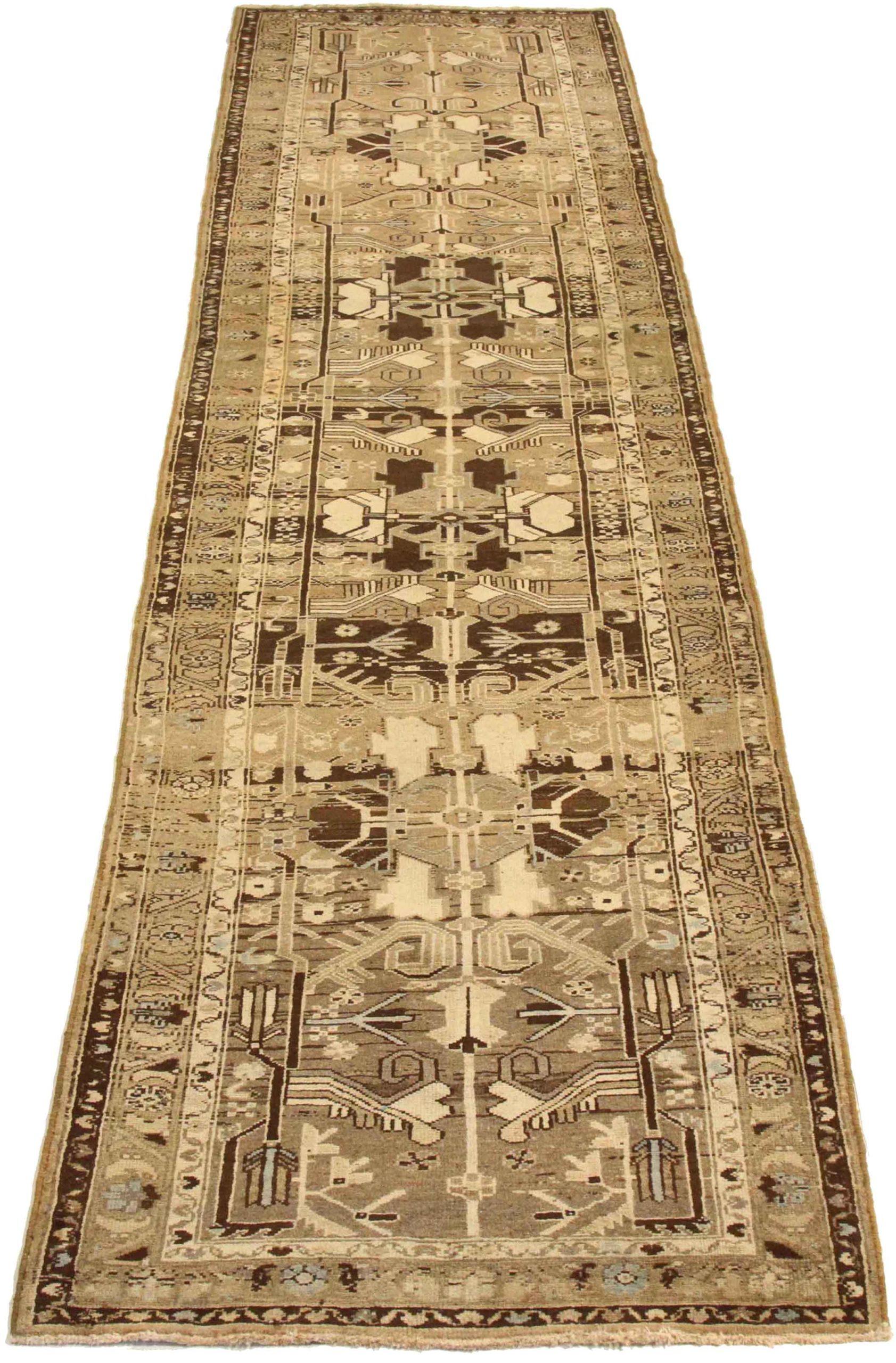 Discover the elegance of Persian Zanjan featuring Runner Rug in Circa 1880. Designed with Wool and BrownIvoryTaupe, this exclusive design is perfect for enhancing your space.