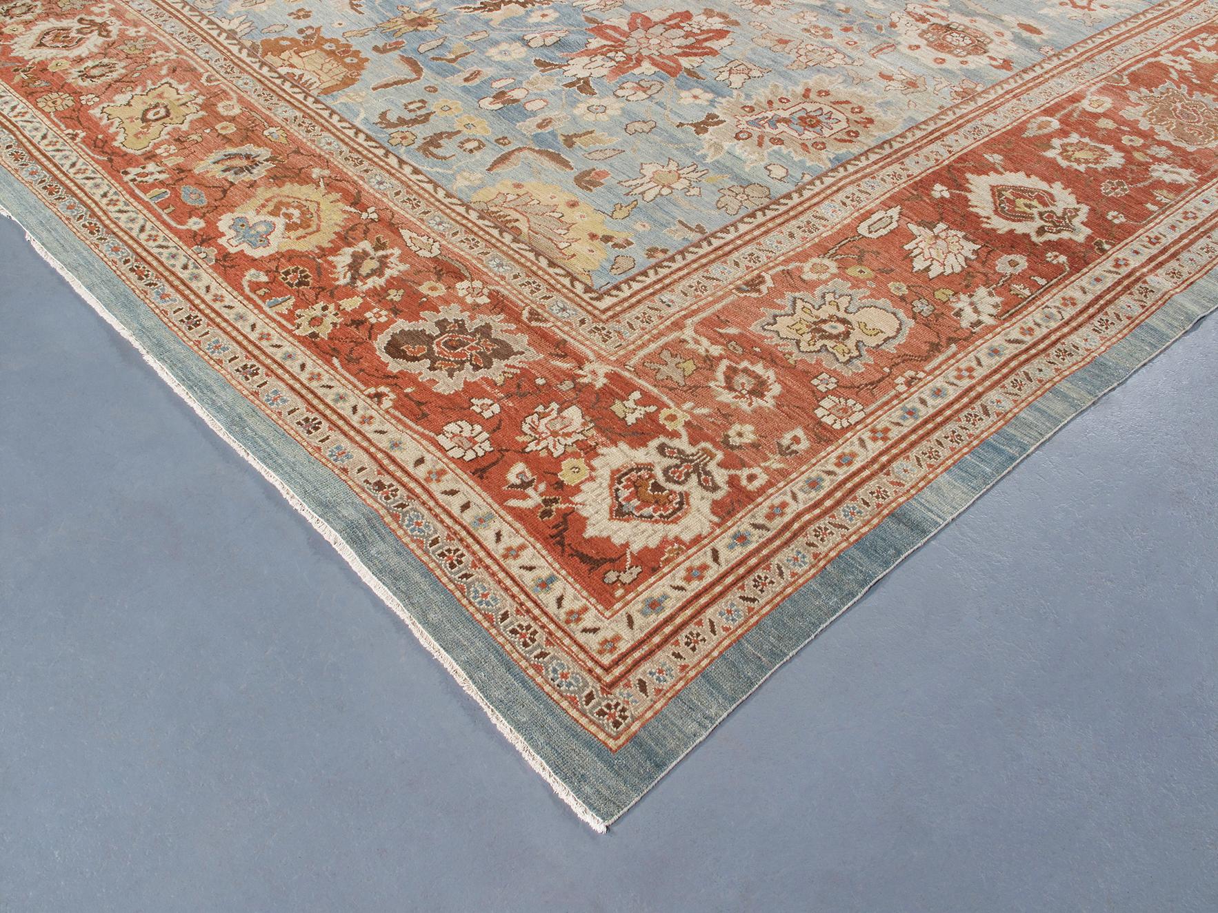 Persian Ziegler Sultanabad Rug In New Condition For Sale In New York, NY