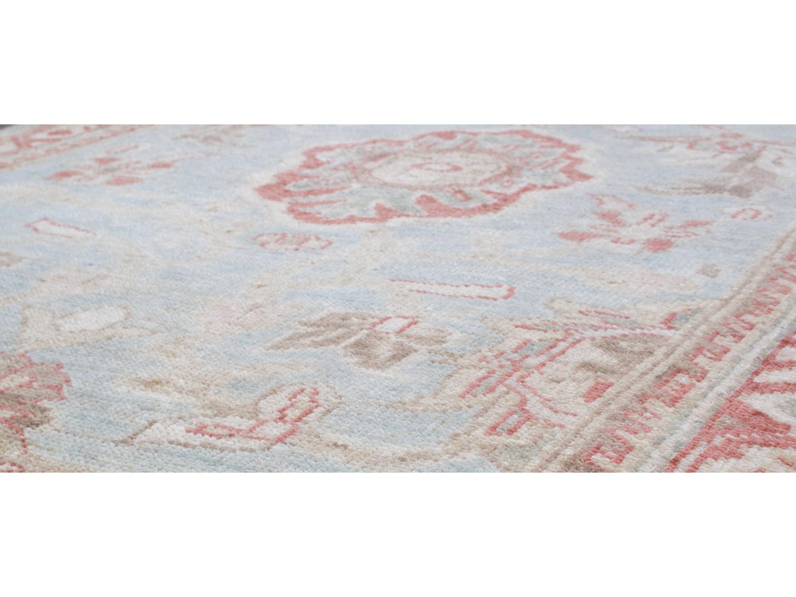 Hand-Knotted Persian Ziegler Sultanabad Rug Runner For Sale