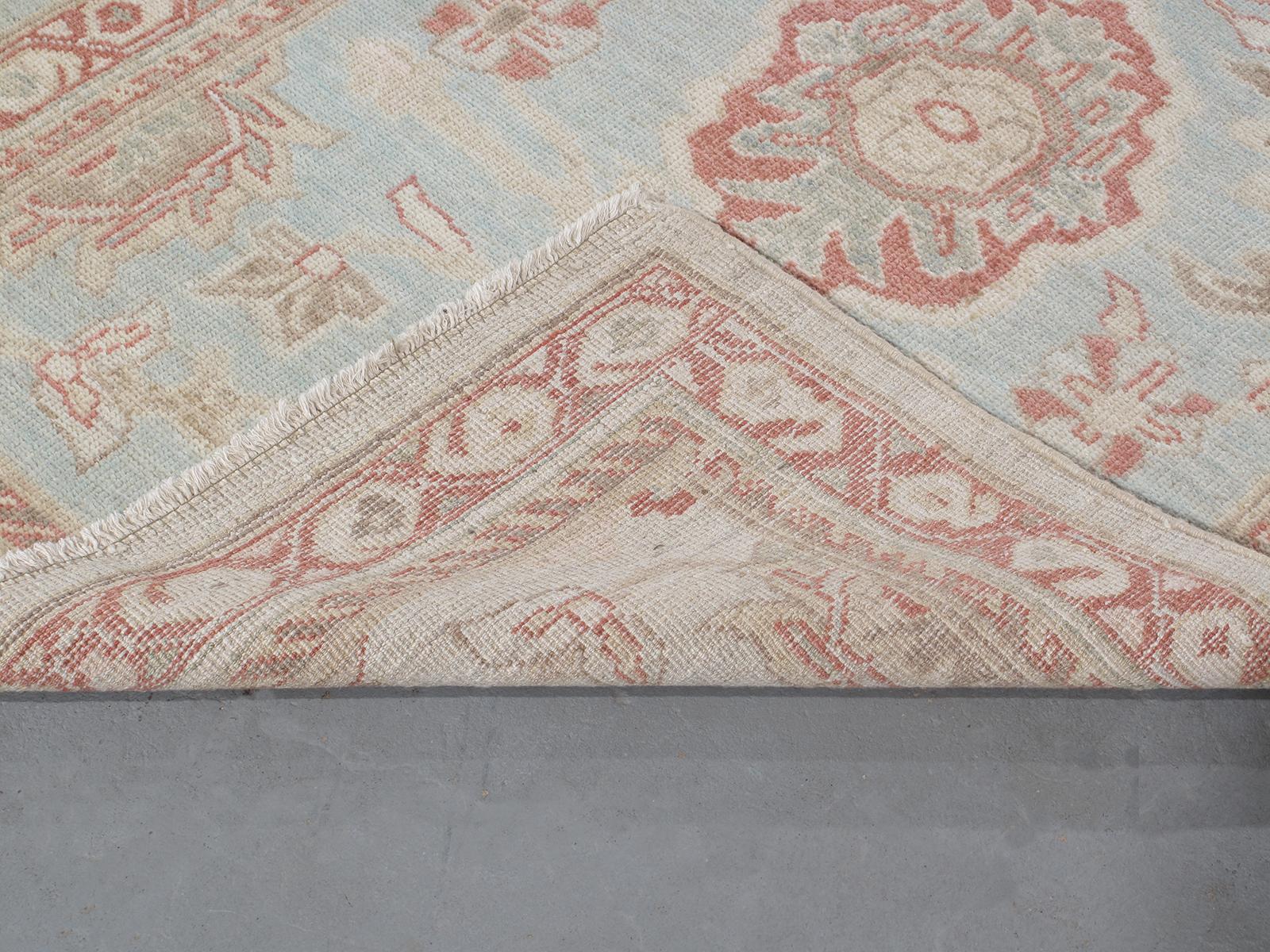 Contemporary Persian Ziegler Sultanabad Rug Runner For Sale