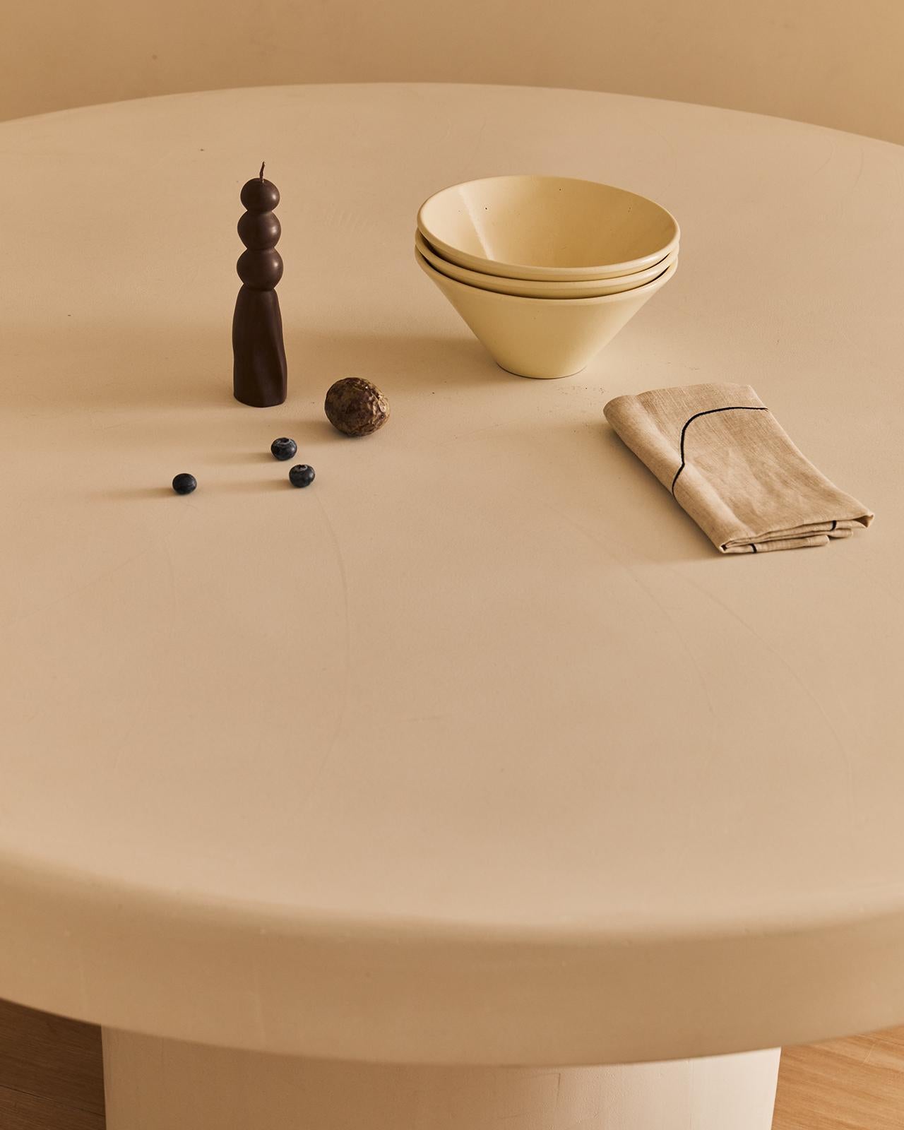 Hand-Crafted Persillé Microcement Dining Table by Marlot Baus For Sale