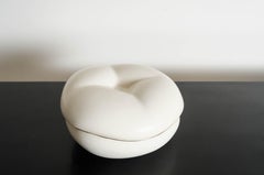 Persimmon Box in Cream Lacquer by Robert Kuo, Limited Edition