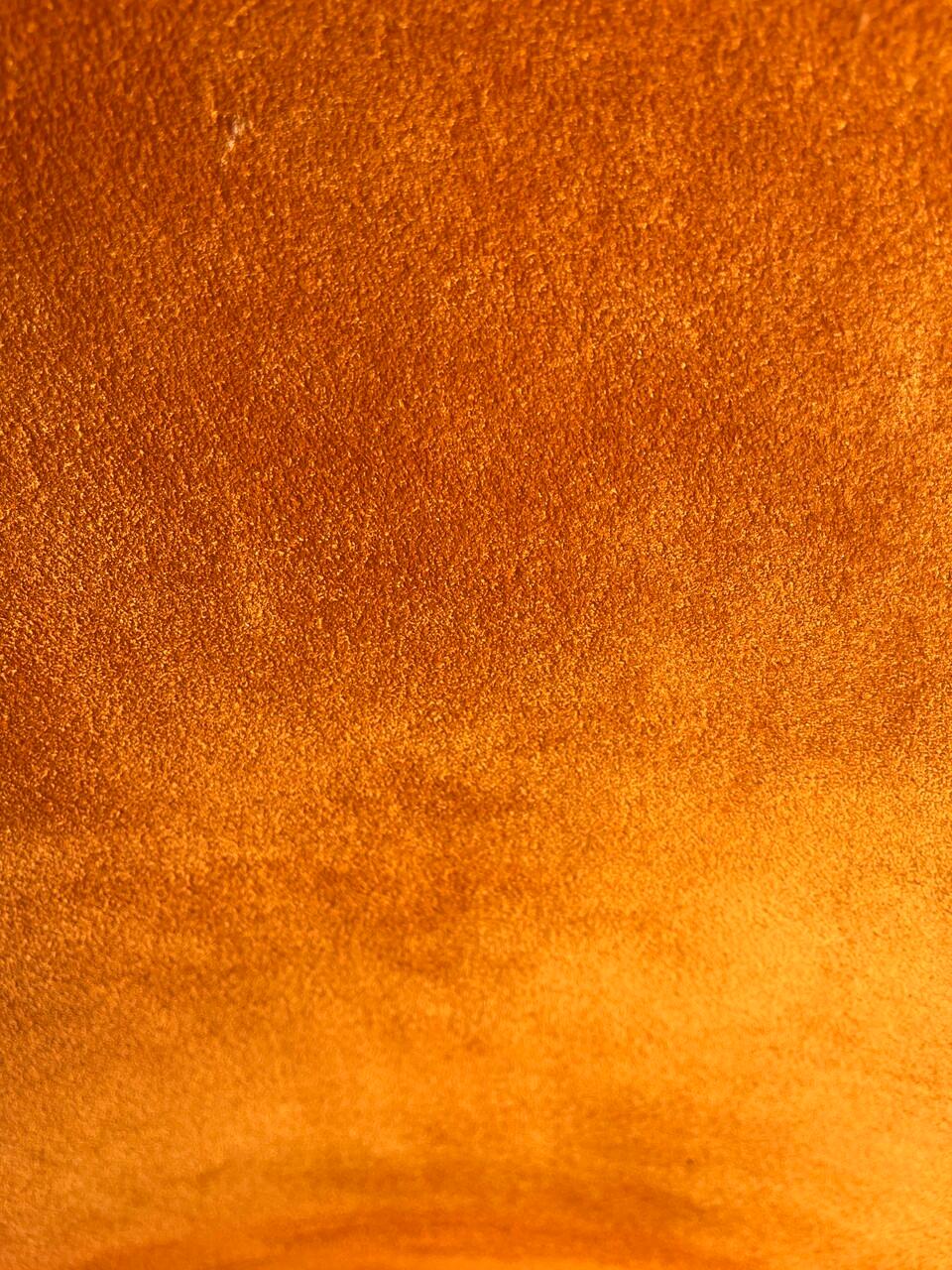 Persimmon Genuine Suede Leather Classic Armchair 1
