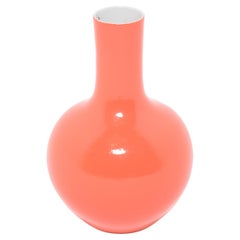 Persimmon Orange Celestial Ball Vase