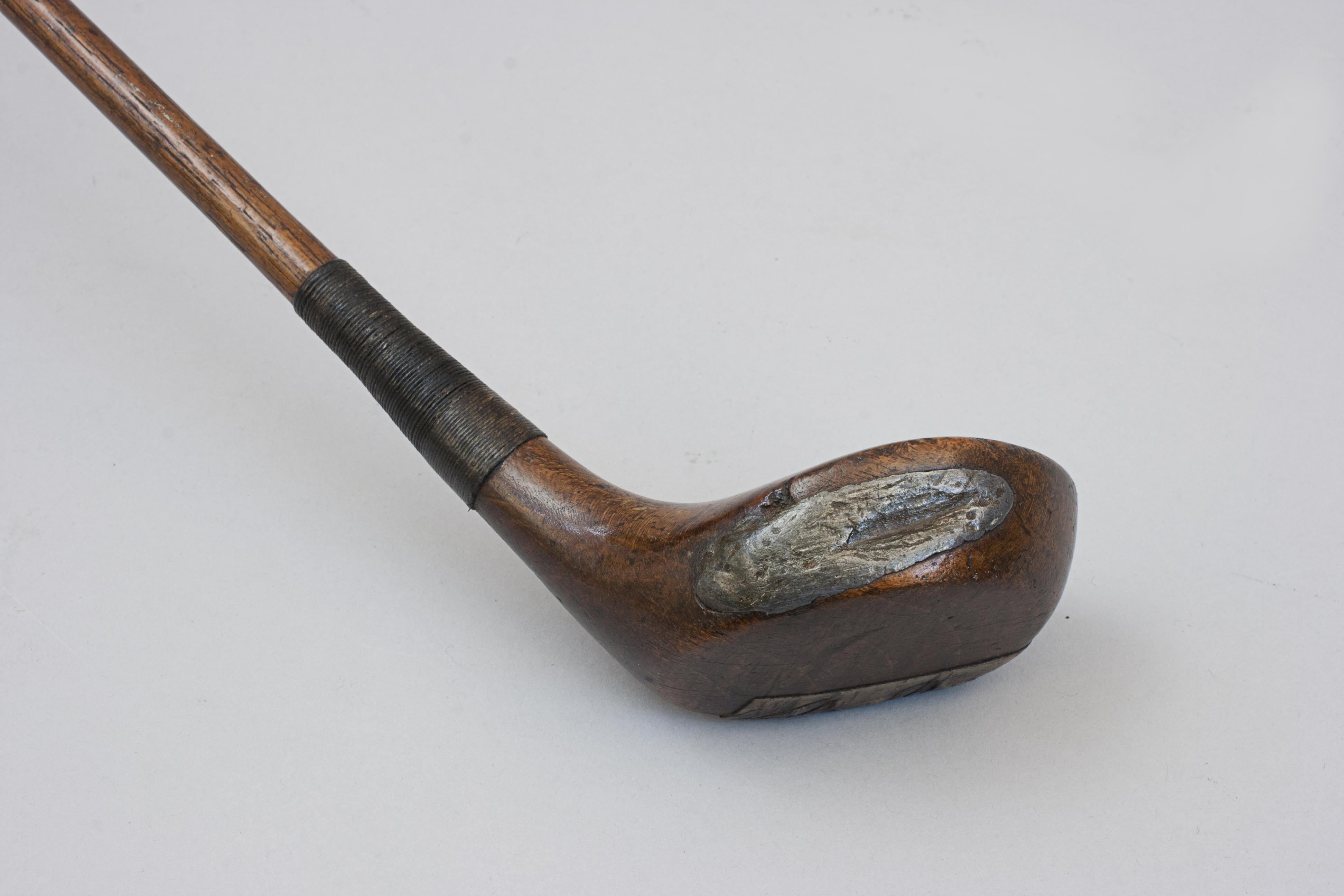 Persimmon Wood Small Head Golf Club, Driver by R. Forgan For Sale 1