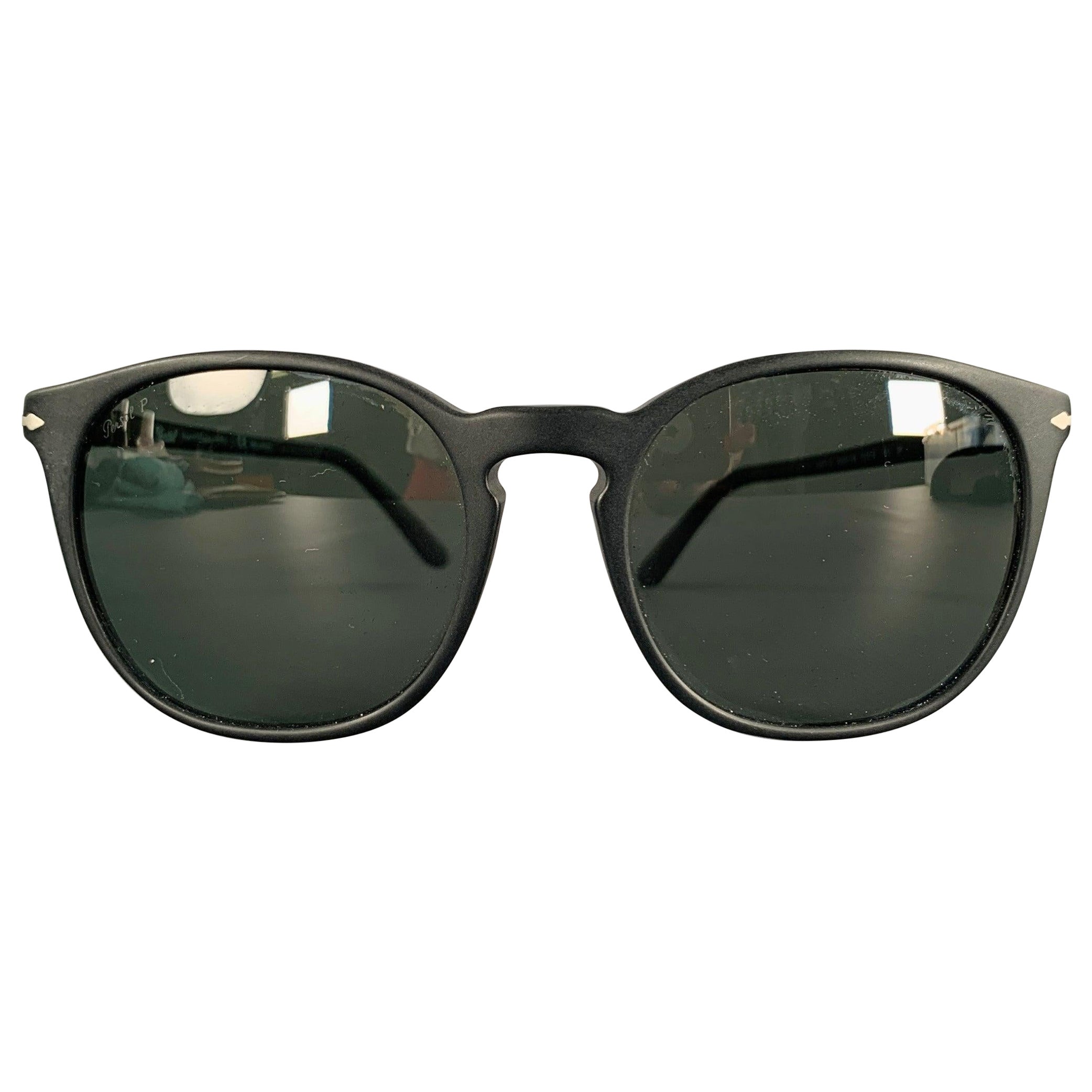 PERSOL Gafas de sol de acetato negro plateado en venta