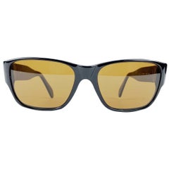 Persol - Lunettes de soleil vintage rectangulaires noires et menthe Mod. 865 56/17 142 mm