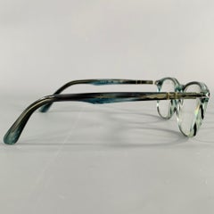 Persol Occhiali da vista in acetato blu grigio marmorizzato