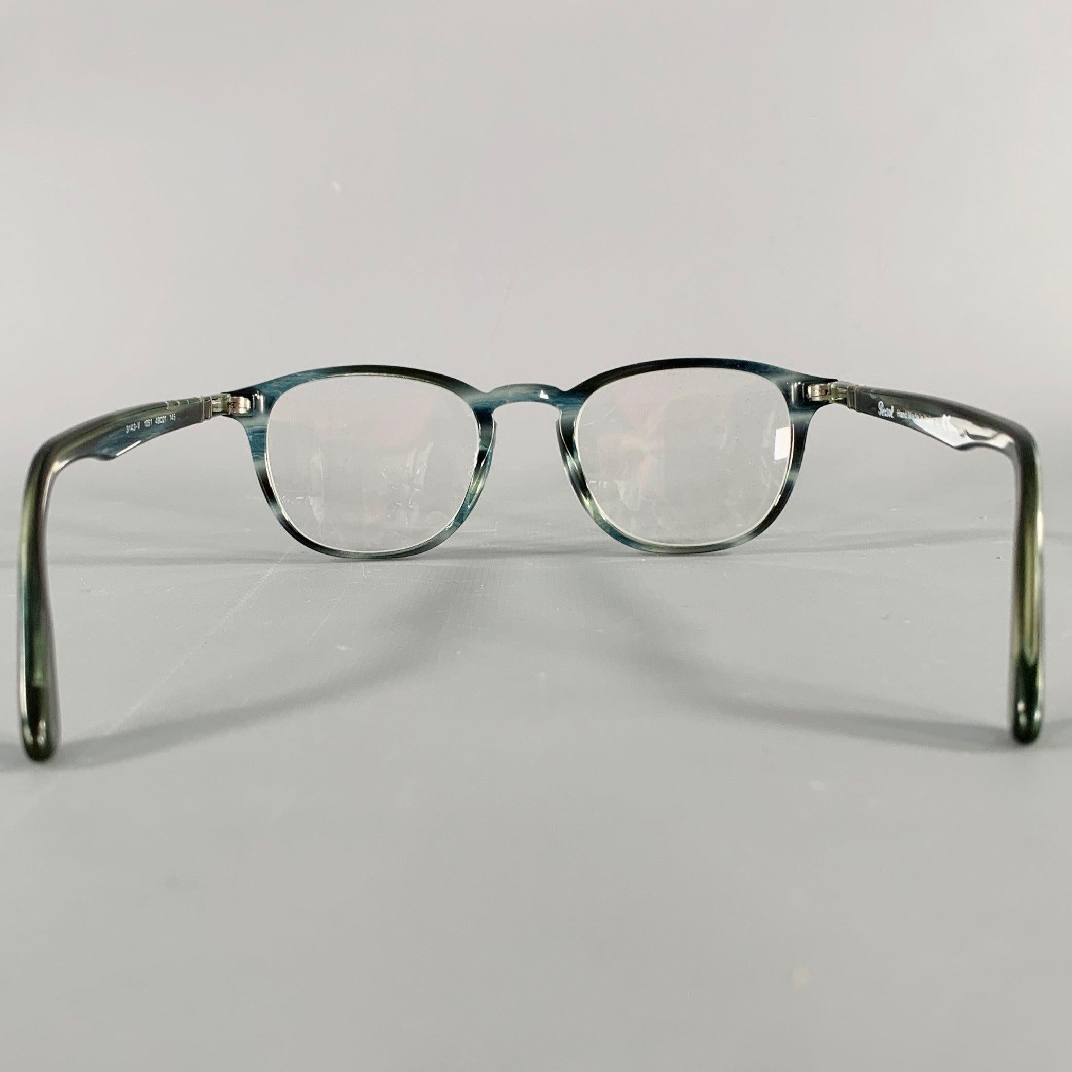 Gray PERSOL Blue Grey Marbled Acetate Eyeglasses Frames For Sale