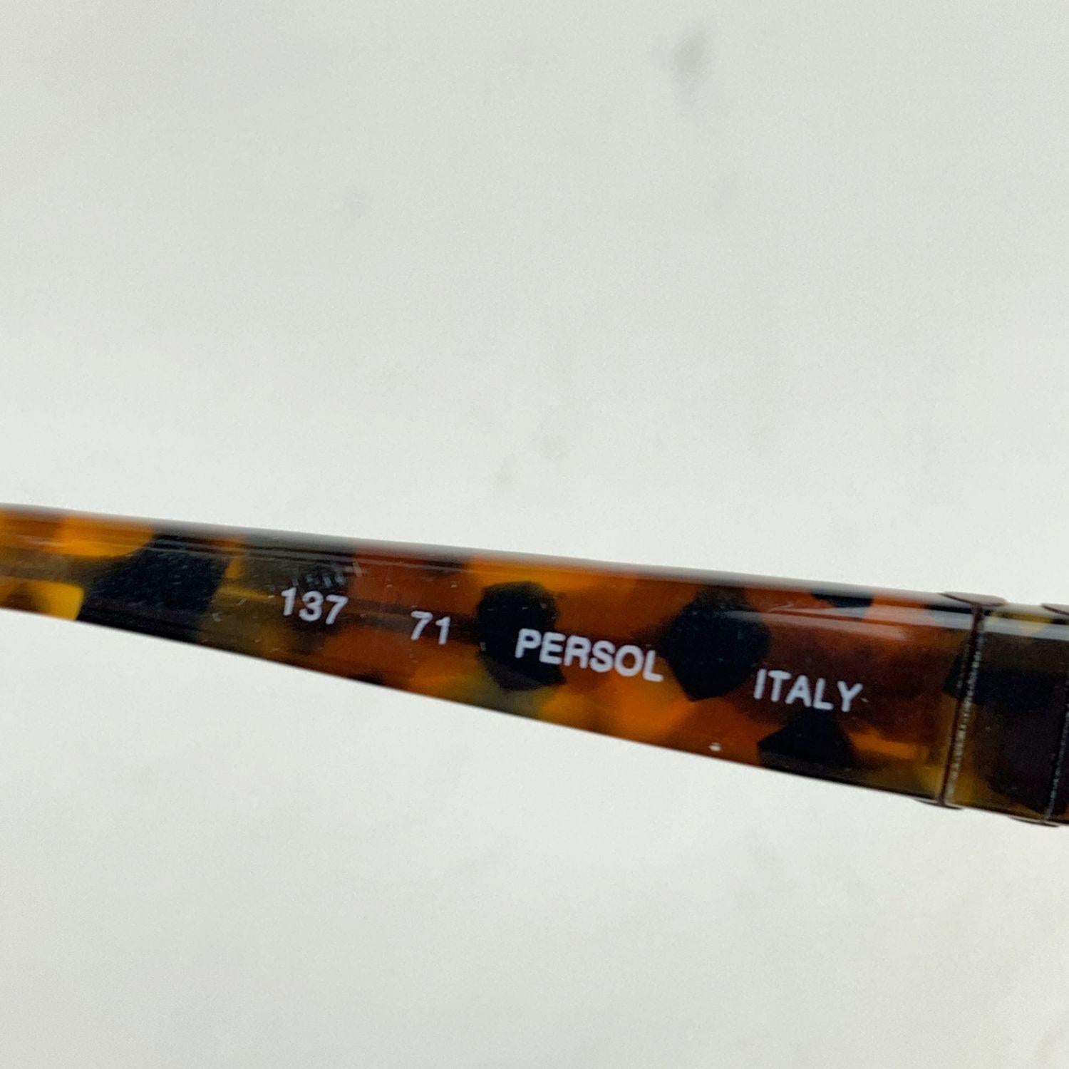 Persol Brown Cat-Eye Mint Carol 853 71 Sunglasses 54/16 137 mm In Excellent Condition In Rome, Rome
