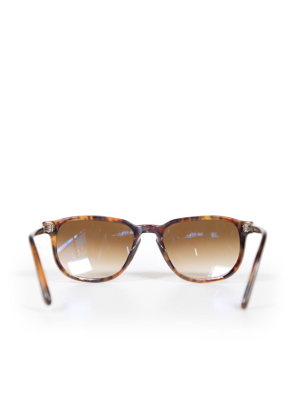 Beige Persol Brown D-Frame Gradient Sunglasses