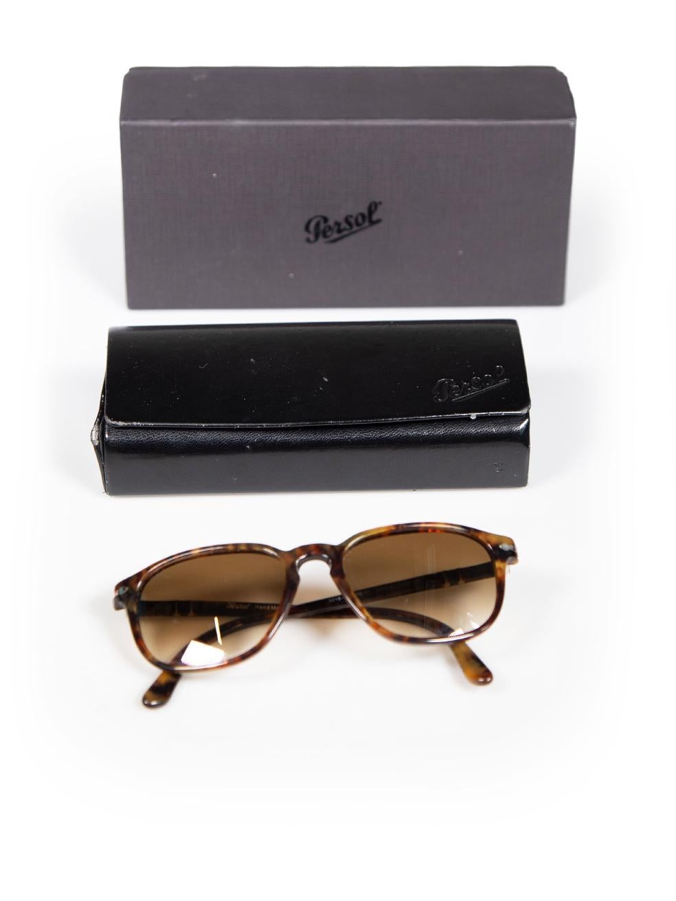 Women's Persol Brown D-Frame Gradient Sunglasses
