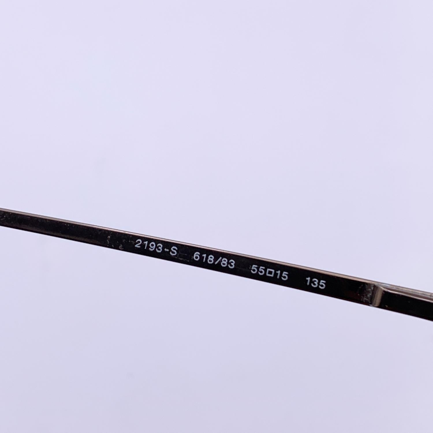 Women's or Men's Persol Brown Rimless Sunglasses 2193-S Polarized 55/15 135 mm