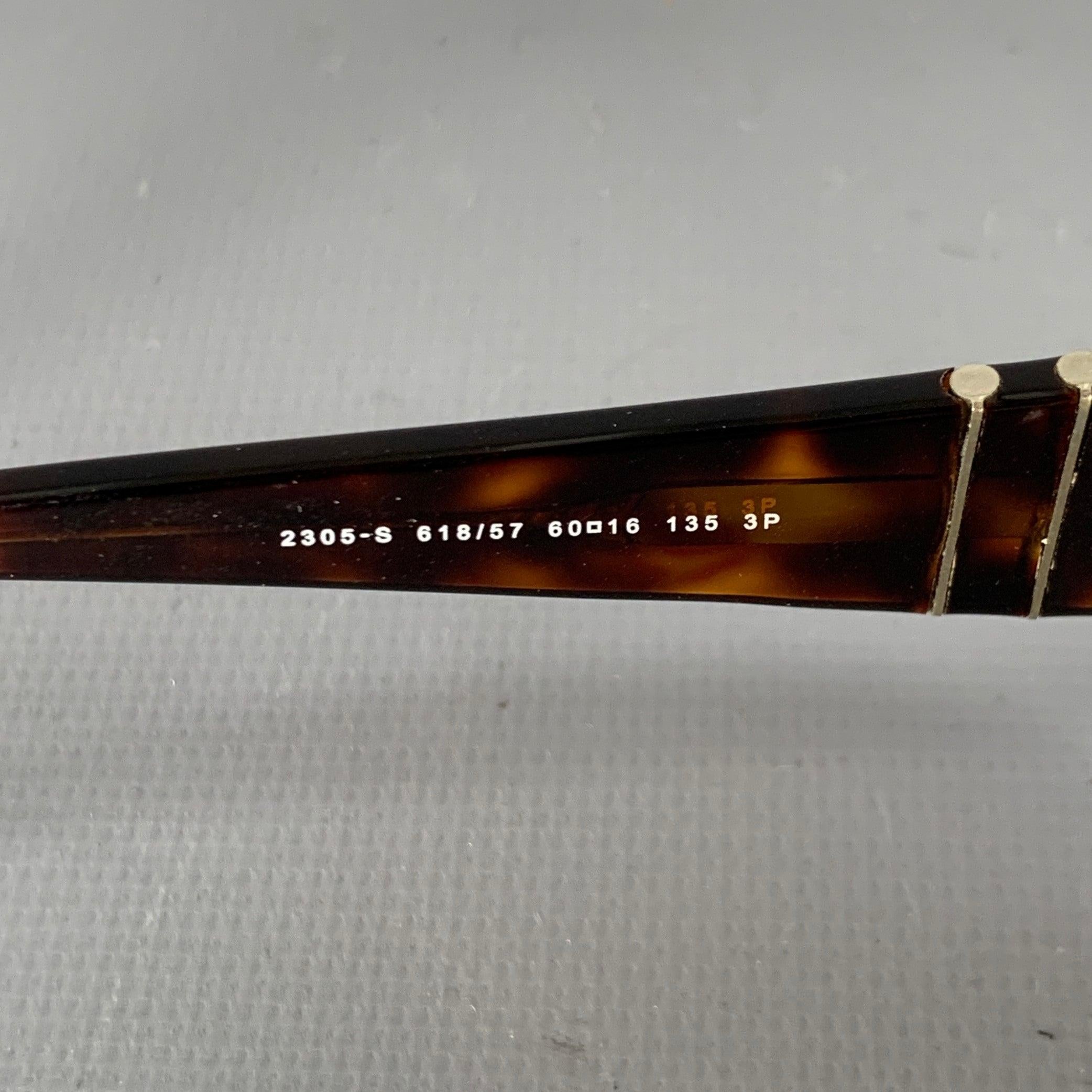 PERSOL Brown Schildpatt Acetat Metall polarisiert Aviator Sonnenbrille Herren im Angebot