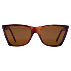 Persol Ratti Meflecto Vintage Braune Sonnenbrille 009 seitliche Schildkröten 57/11