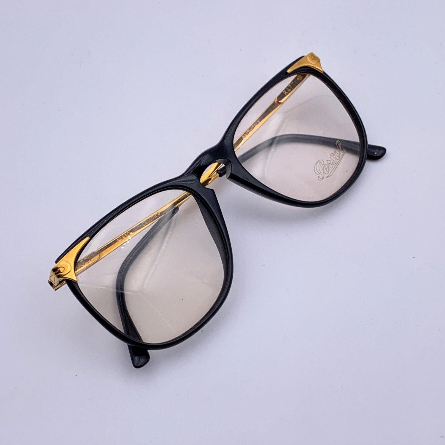 Persol Ratti Vintage Black Cellor 3 Eyeglasses 51/10 130 mm For Sale 1