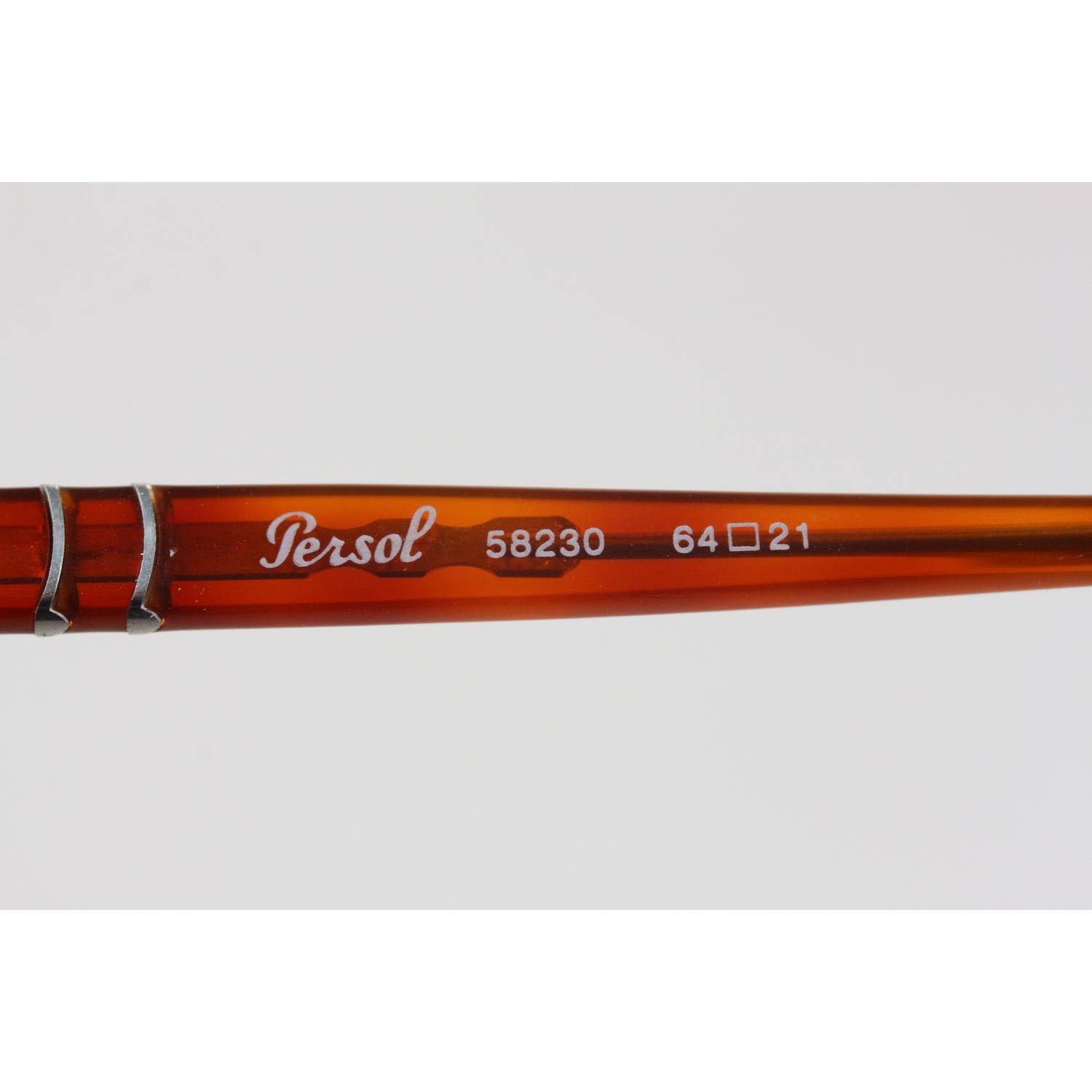 Persol Ratti Vintage Brown Sunglasses 58230 Terminator New Old Stock In New Condition In Rome, Rome