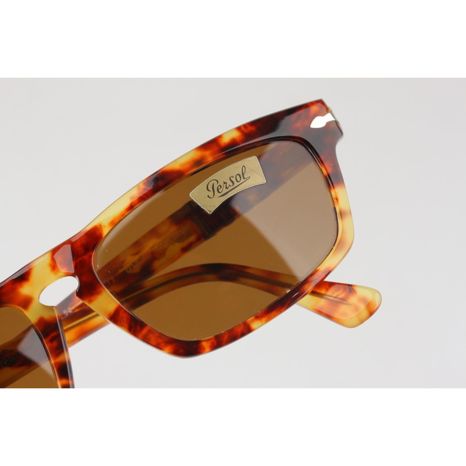 Persol Ratti Vintage Brown Unisex Occhiali da sole PP507 56mm Nuovo Vecchio Stock 2