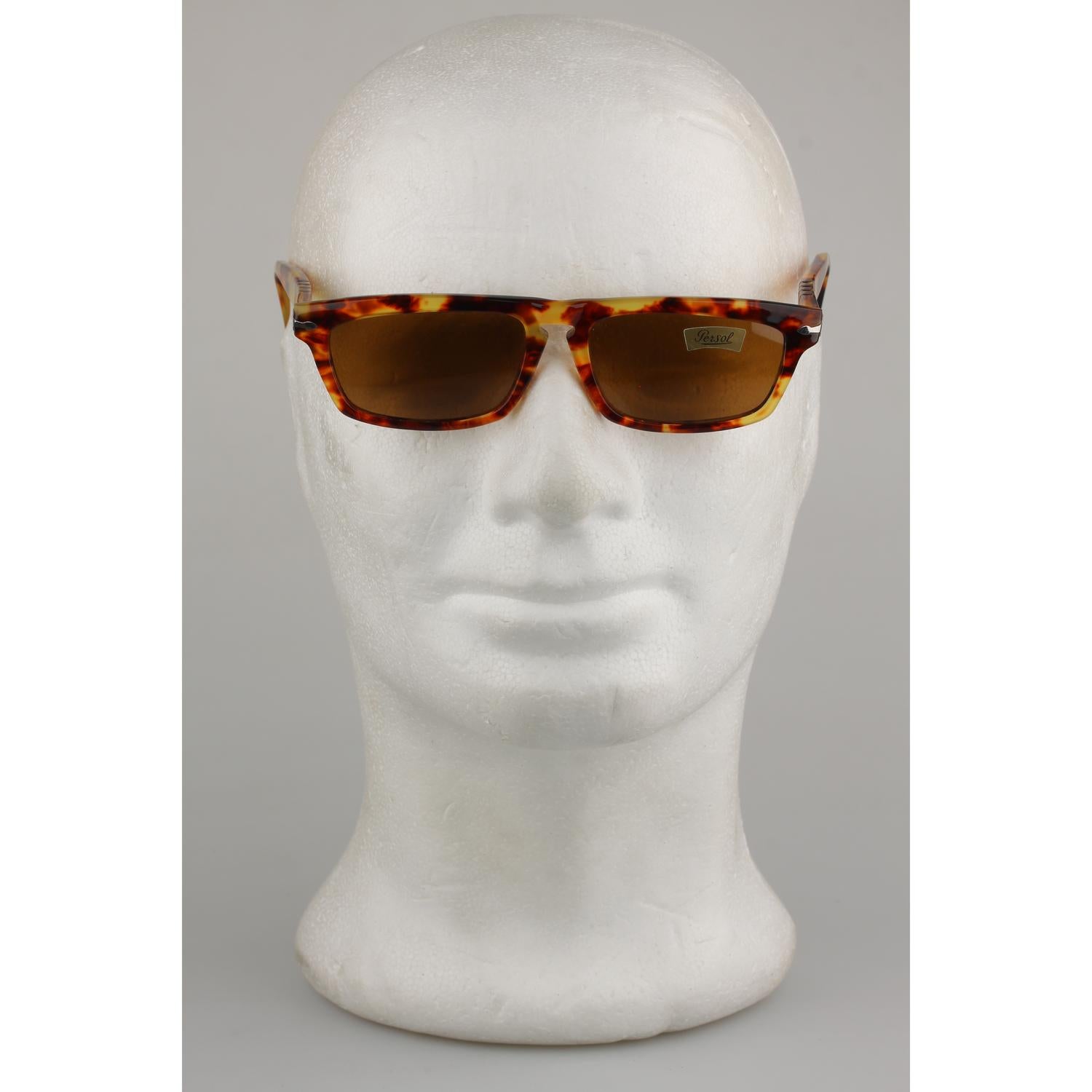 Persol Ratti Vintage Brown Unisex Occhiali da sole PP507 56mm Nuovo Vecchio Stock 5