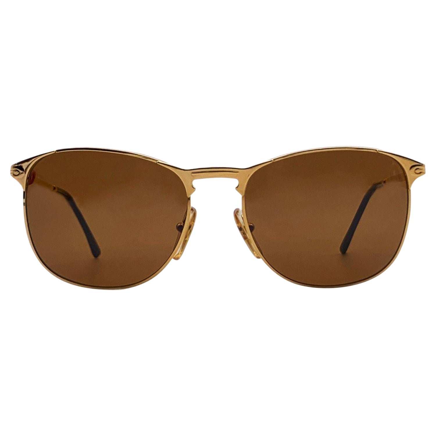 Persol Ratti Vintage Gold Metal Mint Sunglasses Mod. Bahia 55/16 145mm