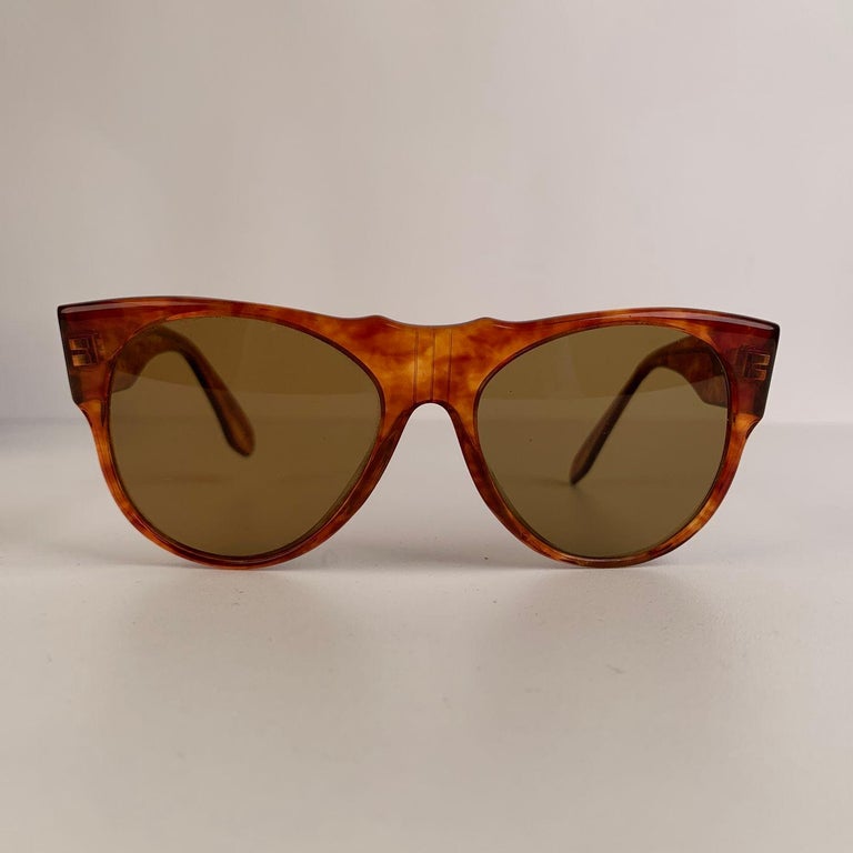 Persol Ratti Vintage Rare Mint Brown Sunglasses Mod. Andrea 50 For Sale