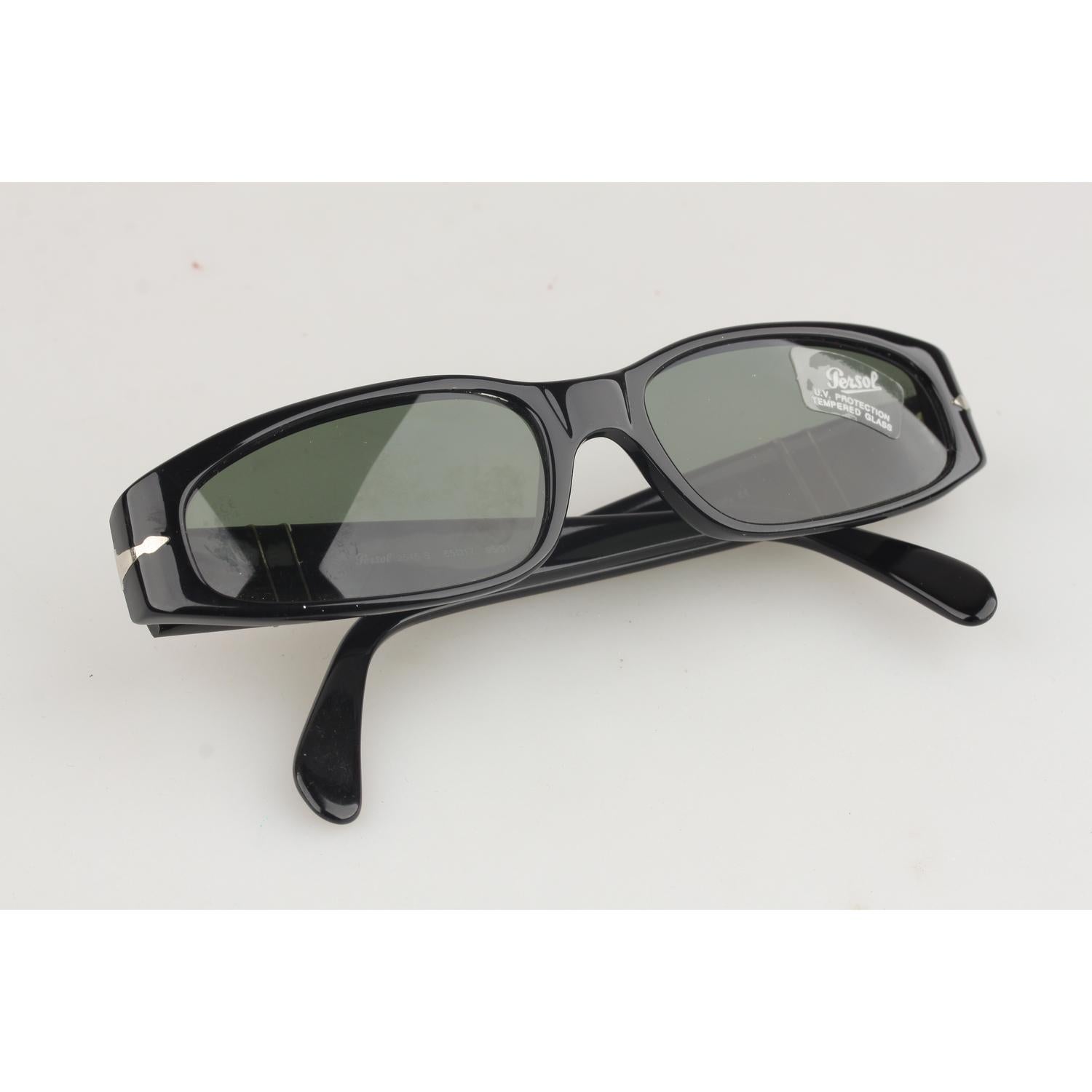 Persol Vintage Black Womens Sunglasses mod. 2545-S 55mm New Old Stock 3