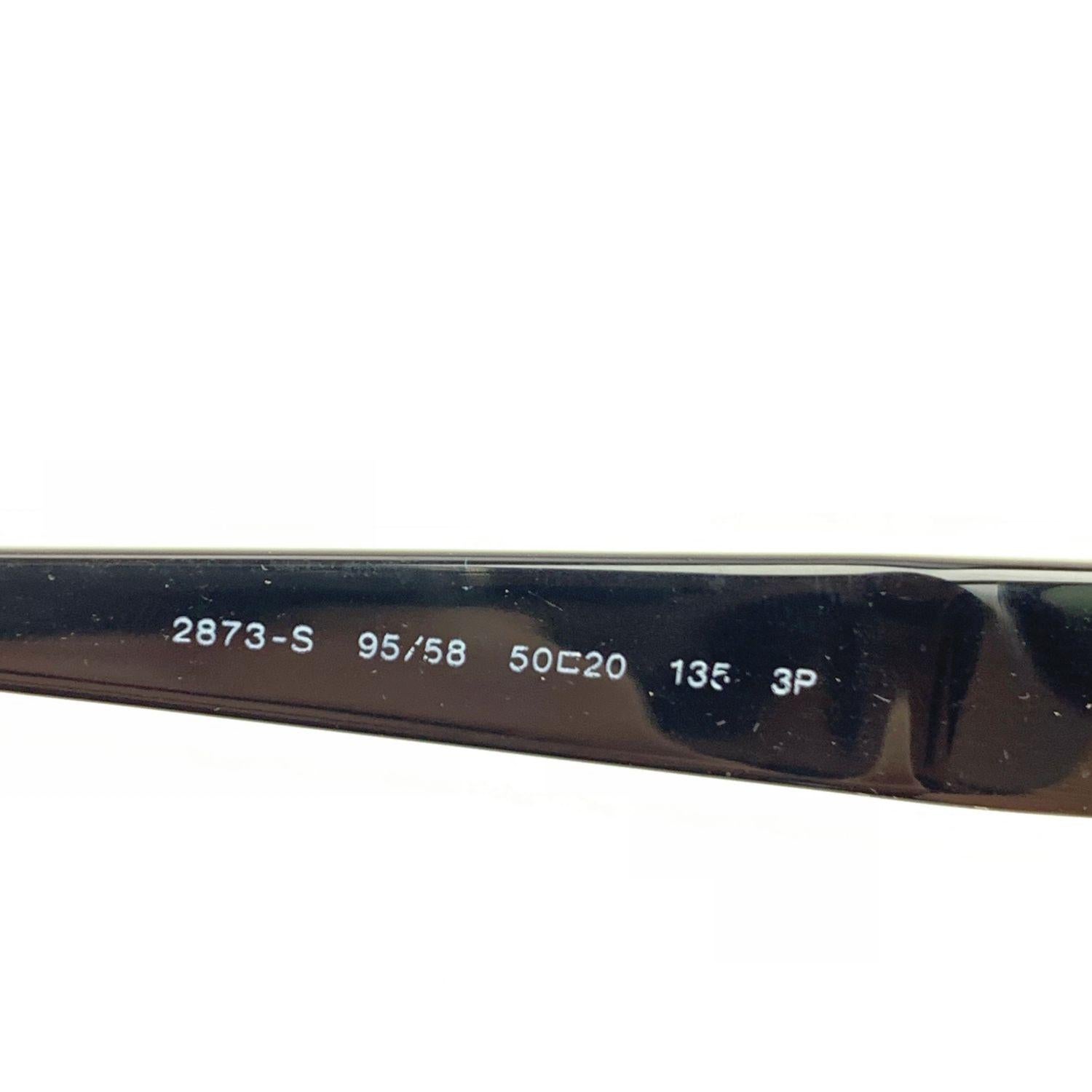 Mintschwarze 2873-S Vintage-Sonnenbrille Polarisiert 50/20 135 mm im Zustand „Hervorragend“ in Rome, Rome
