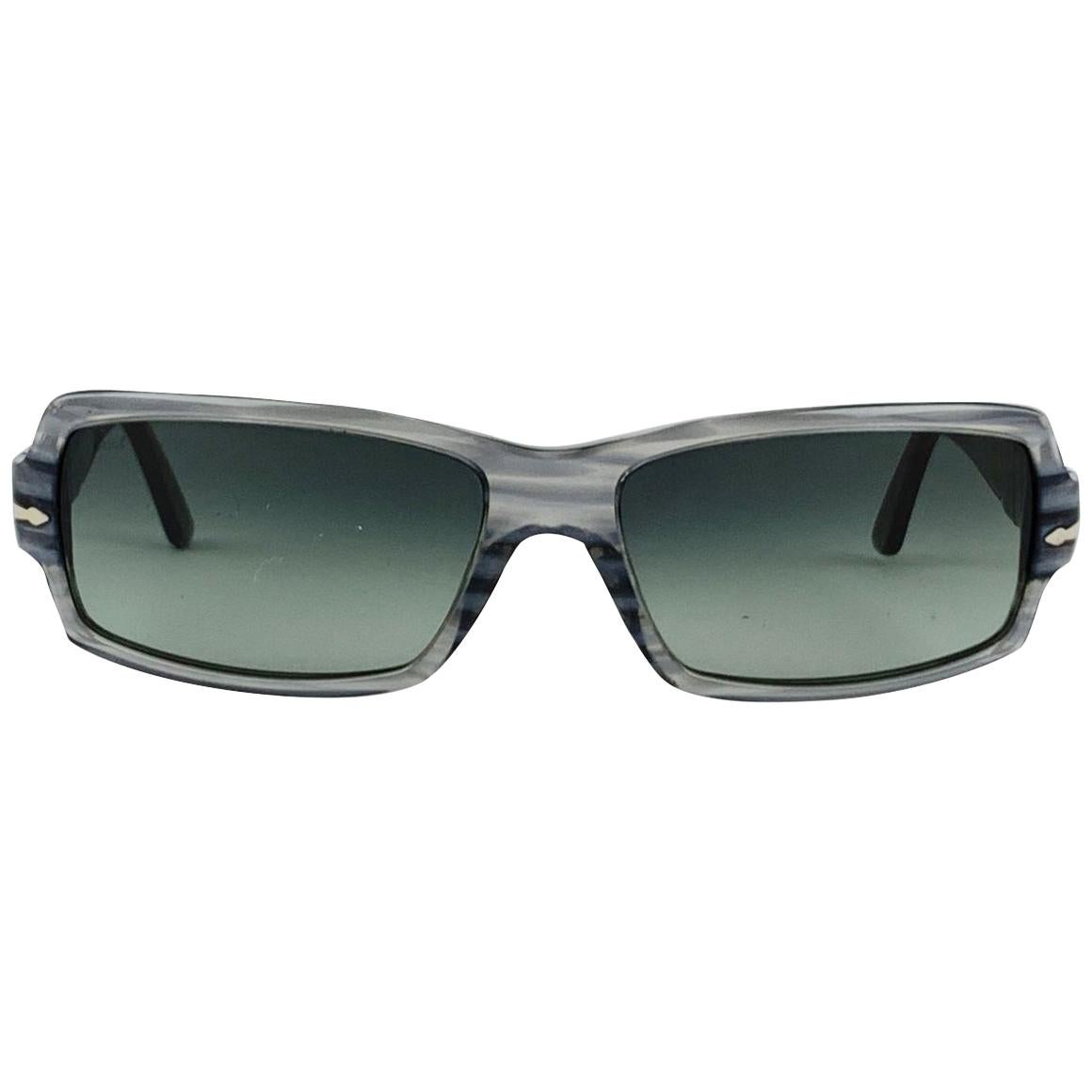 Persol Vintage Mint Grey Rectangle Sunglasses 2758-S 59/16 135 mm