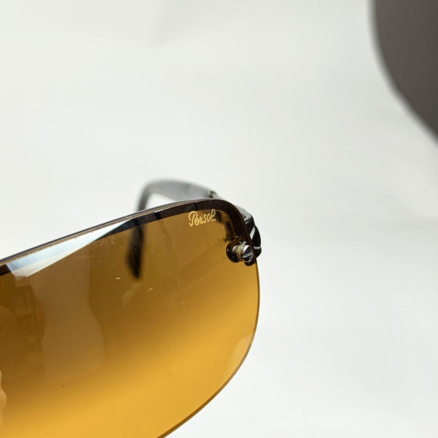 Beige Persol Vintage Mint Rimless 2131-S Mirrored Sunglasses 60/15 125 mm