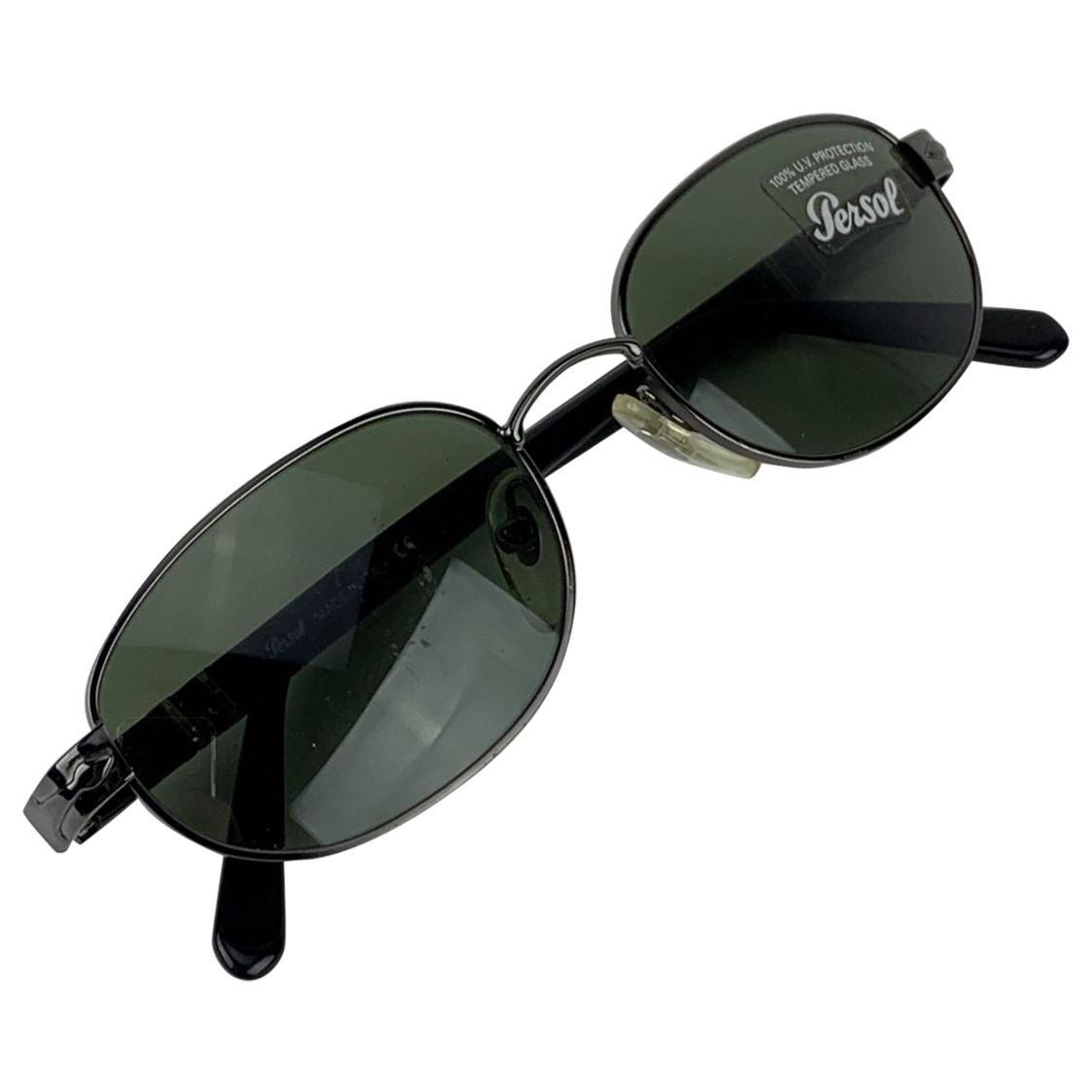 Persol Vintage Mint Sunglasses 2060-S Black Metal 52/18 135 mm