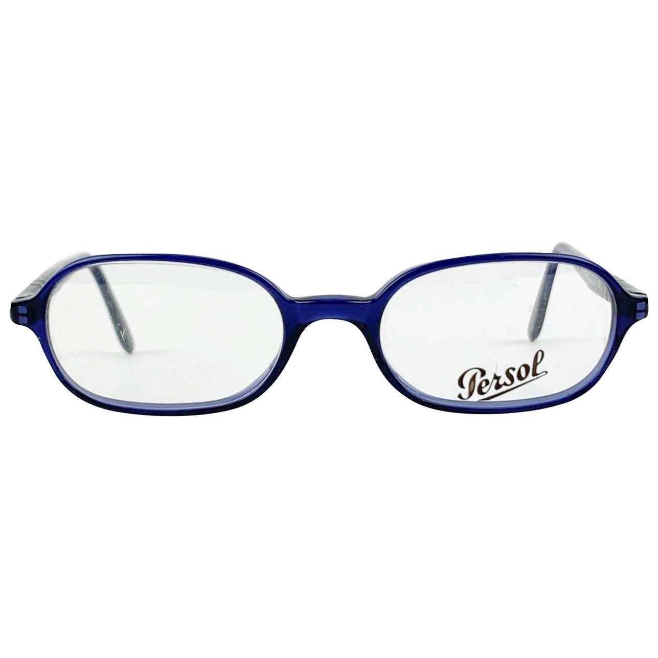 Persol Vintage Mint Unisex 2560-V Blue Eyeglasses 51/19 140 mm For Sale