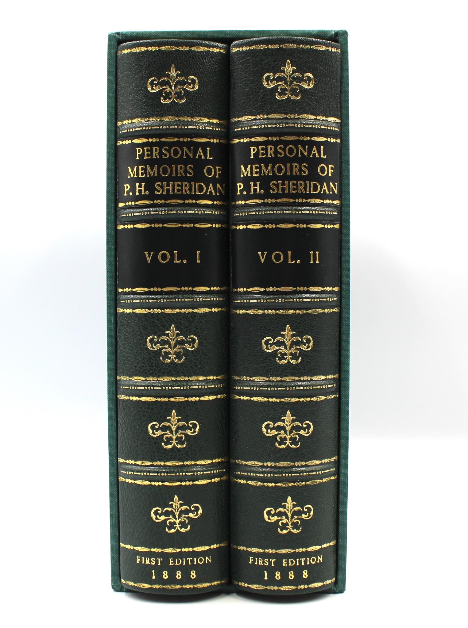 Personal Memoirs of P. H. Sheridan, First Edition, Two-Volume Set, 1888 In Good Condition For Sale In Colorado Springs, CO