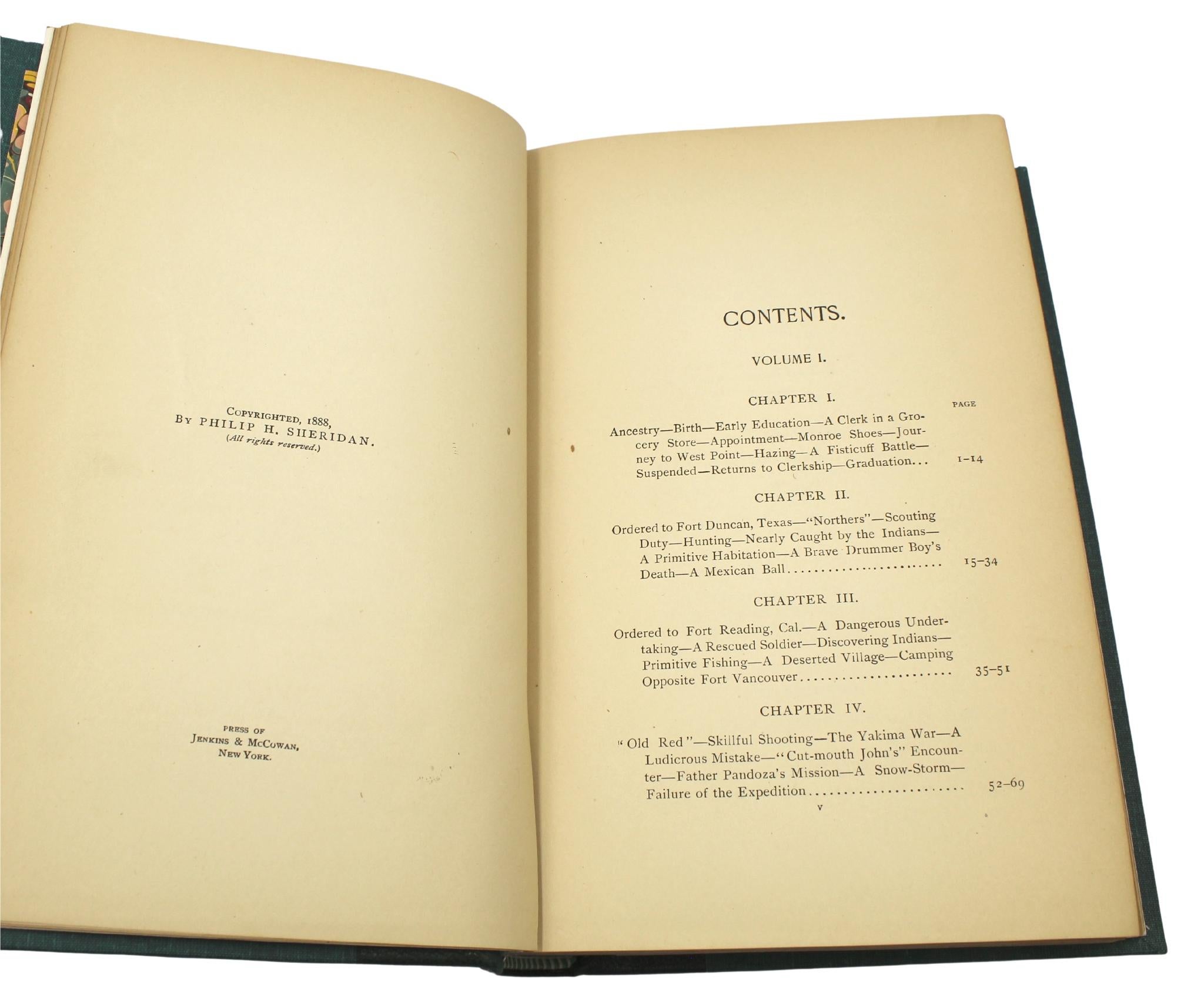 Mémoires personnelles de P. H. Sheridan, première édition, ensemble de deux volumes, 1888 en vente 2