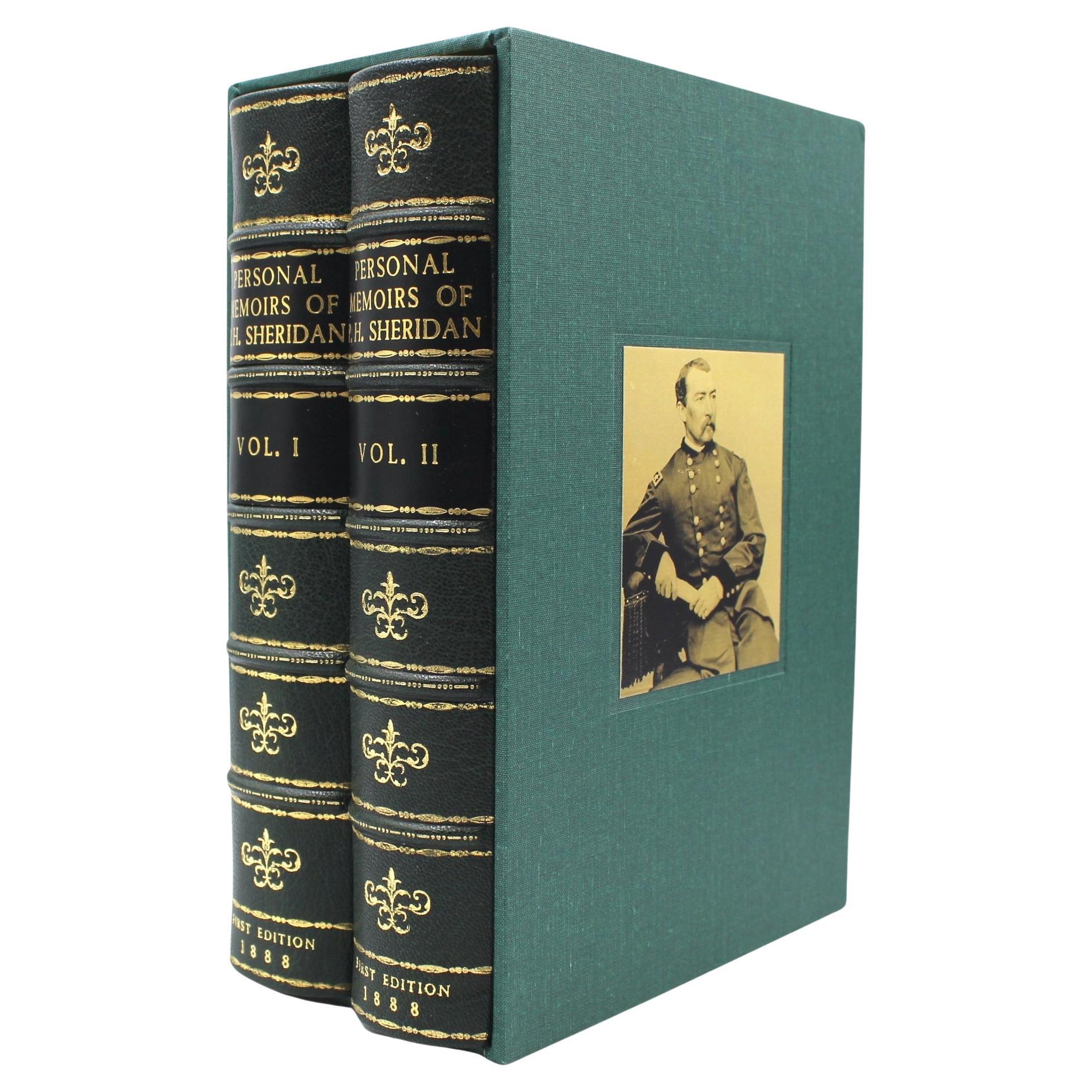 Mémoires personnelles de P. H. Sheridan, première édition, ensemble de deux volumes, 1888