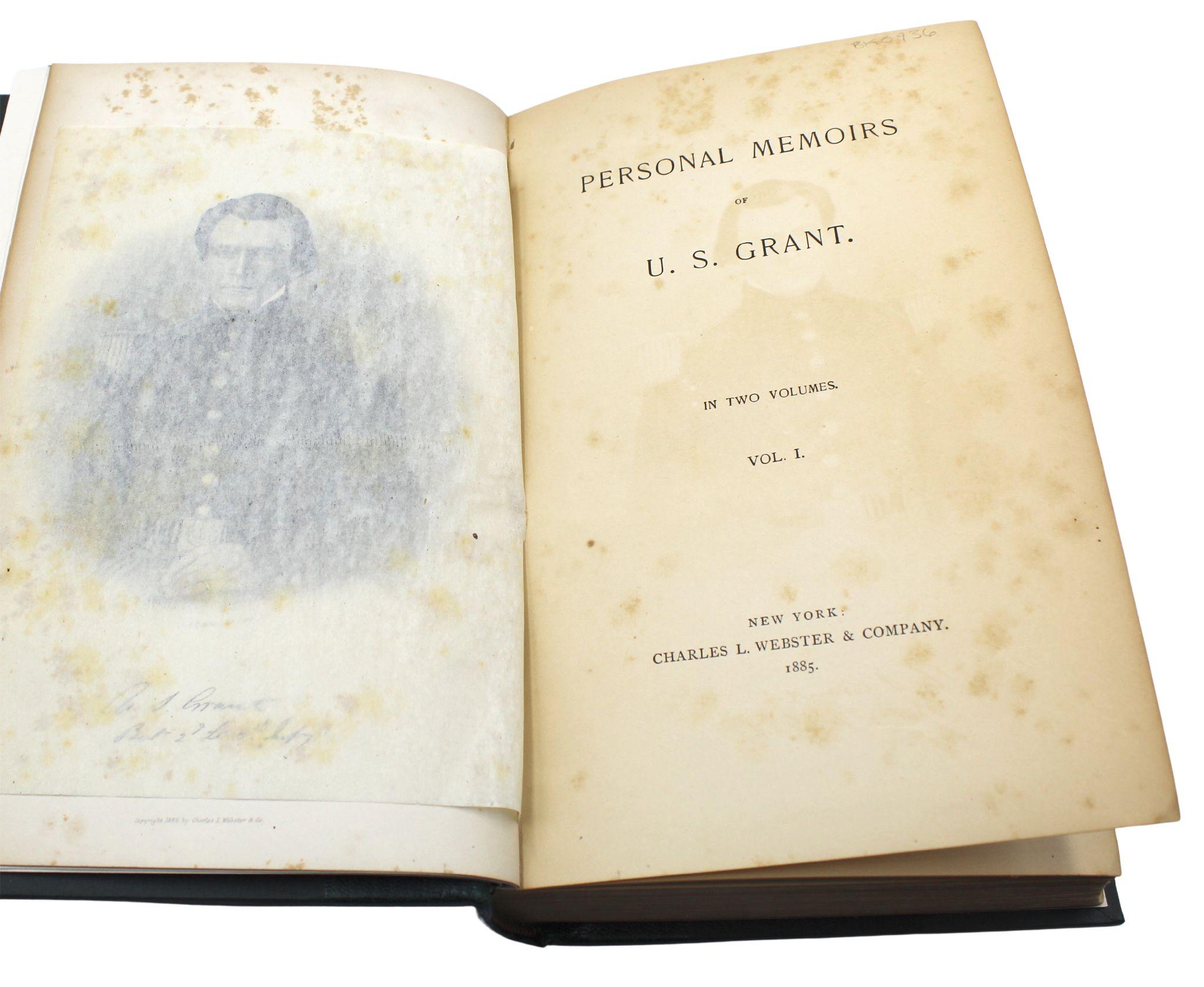 Personal Memoirs of U. S. Grant, Two-Volume Set, 1885-86 For Sale 1