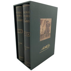 Mémoires de U.S. Grant:: première édition:: reliure originale à lacets:: 1885-1886