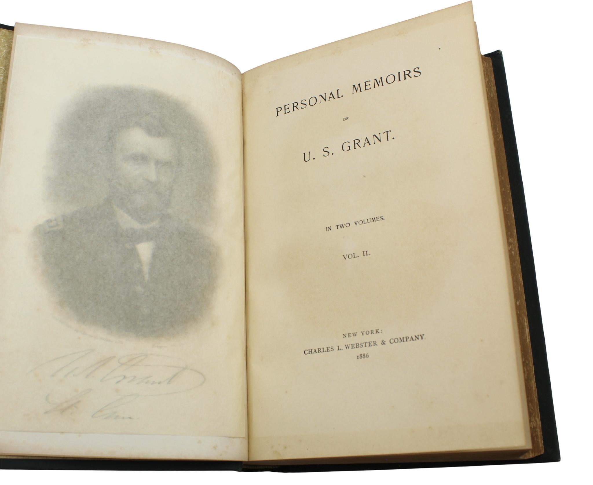 Memorie personali di U.S. Grant, prima edizione, set di due volumi, circa 1885-1886 in vendita 7