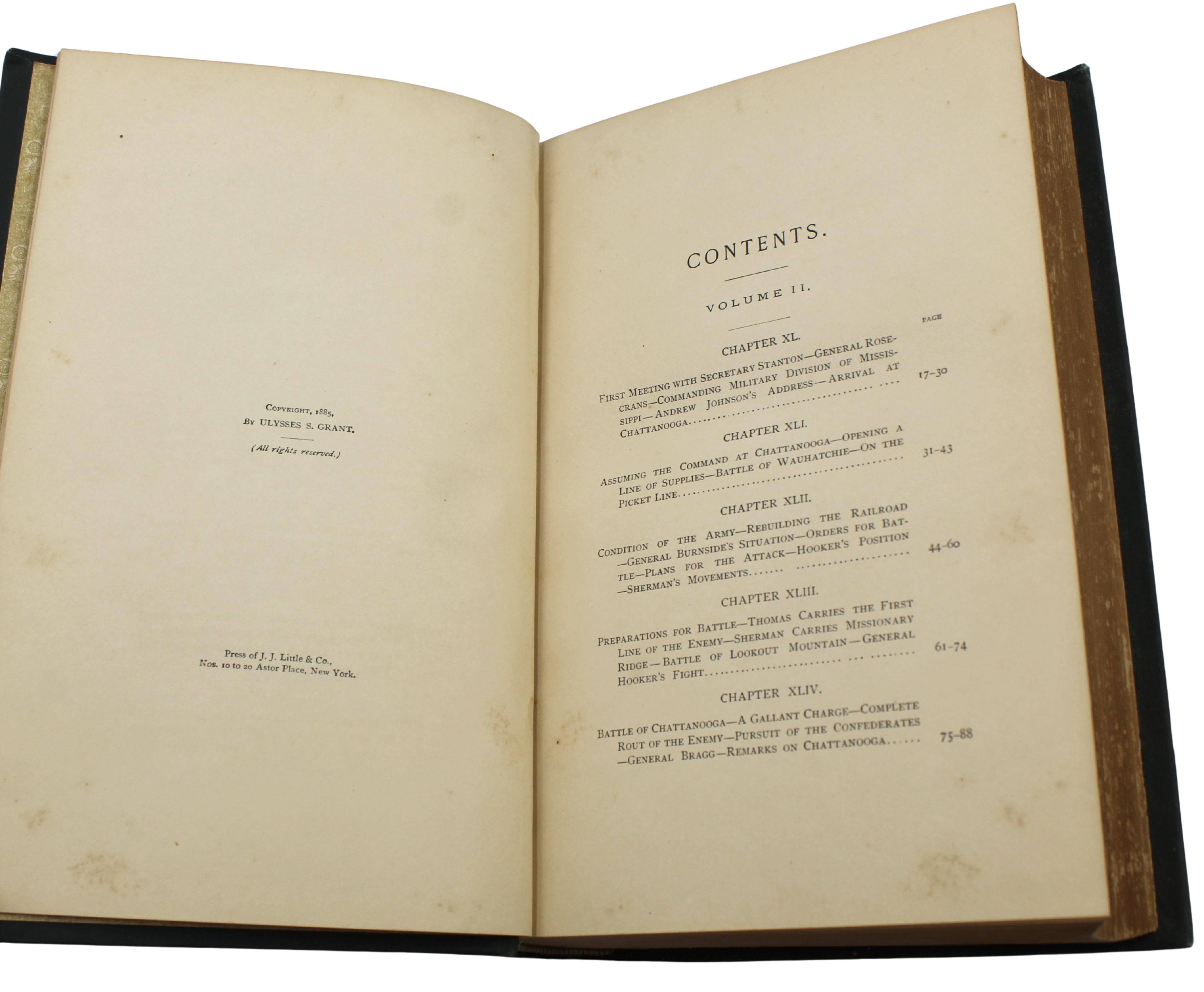 Memorie personali di U.S. Grant, prima edizione, set di due volumi, circa 1885-1886 in vendita 8
