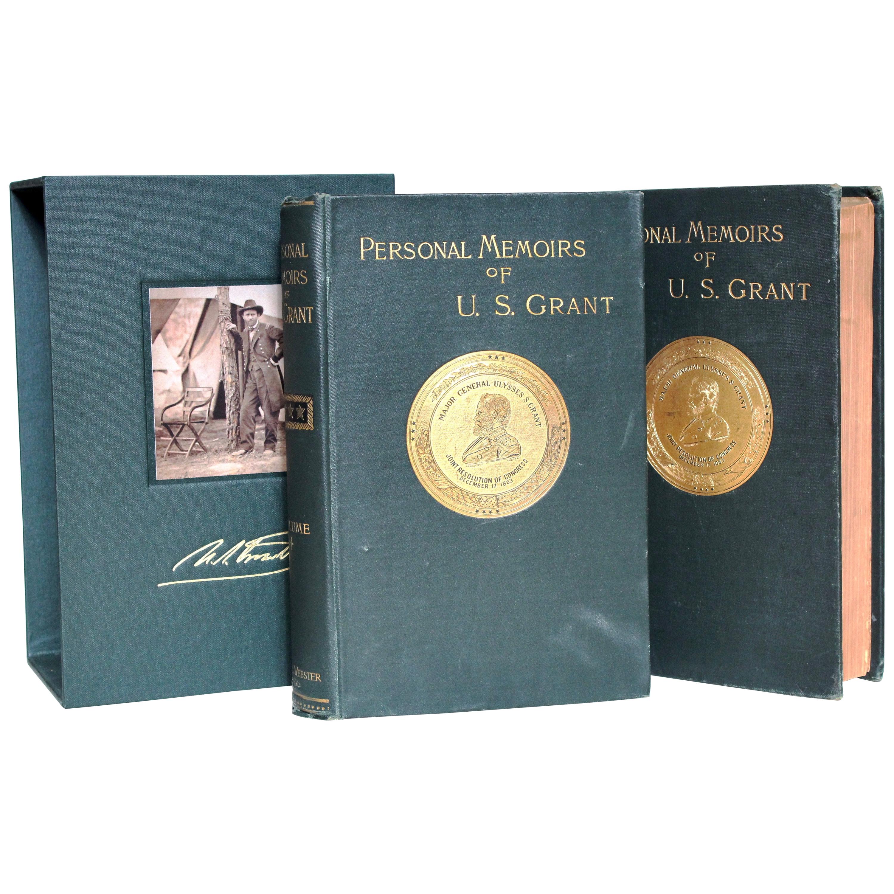 Personal Memoirs of U.S. Grant, First Edition, Two-Volume Set, circa 1885-1886