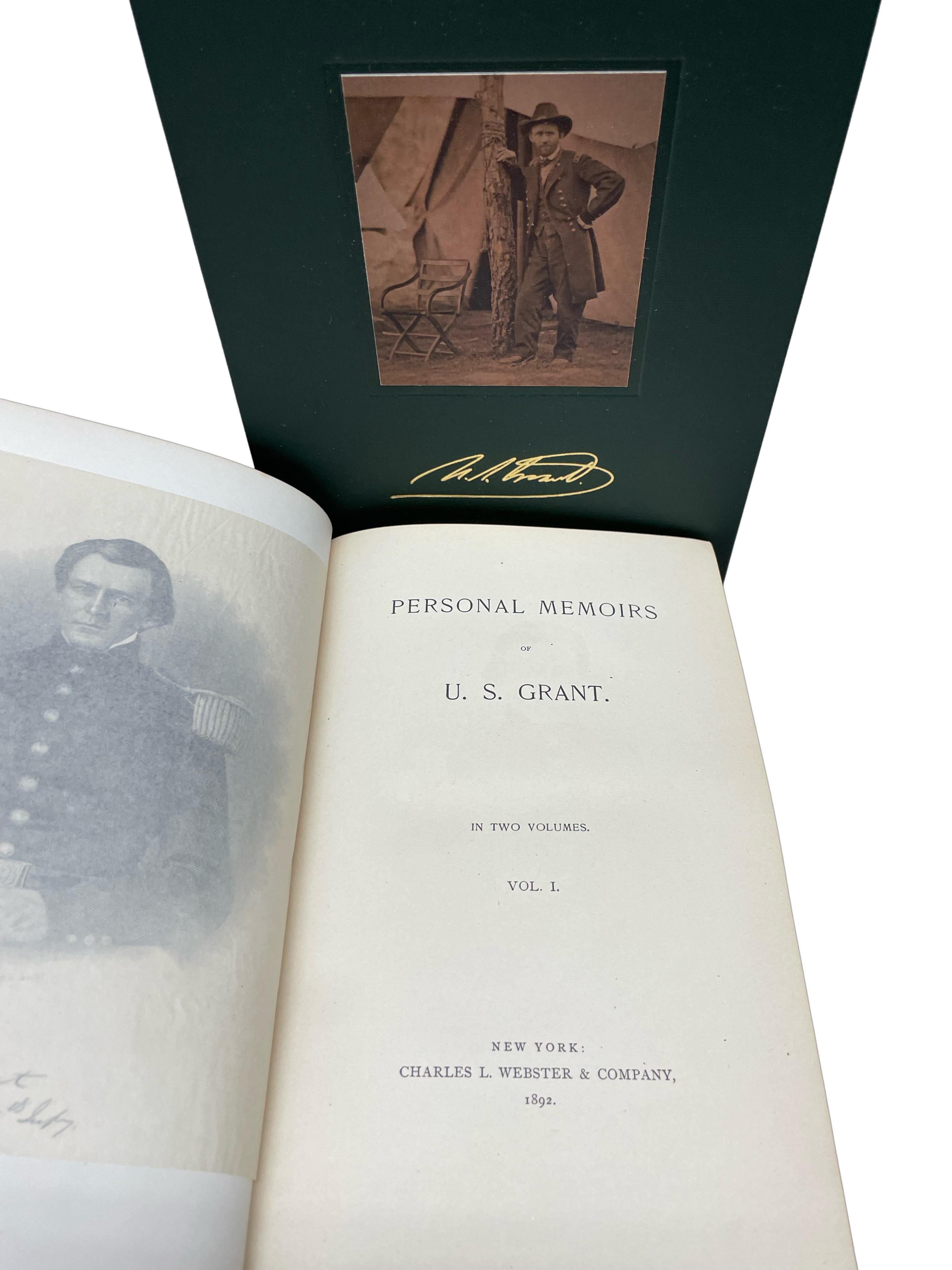 Personal Memoirs of U.S. Grant, Second Edition, Two-Volume Set, 1892 In Good Condition In Colorado Springs, CO